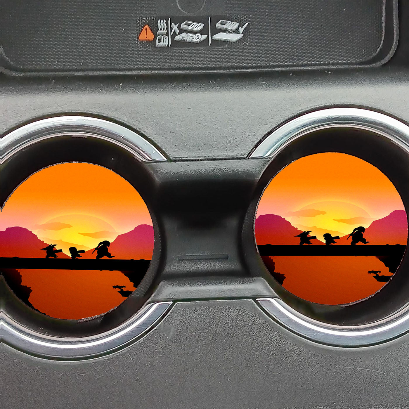 Goku Mestre Kame E Kuririn Car Coasters