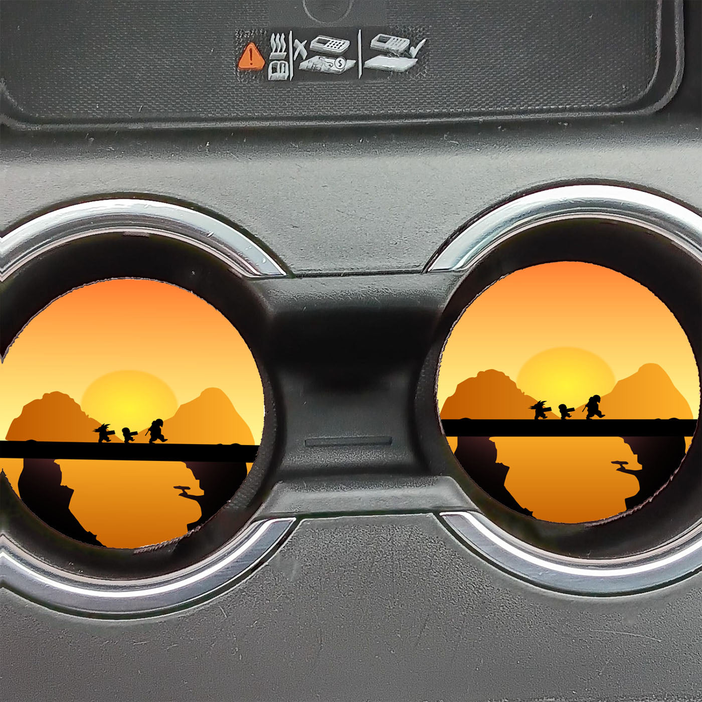 Goku Mestre Mame E Kuririn Car Coasters
