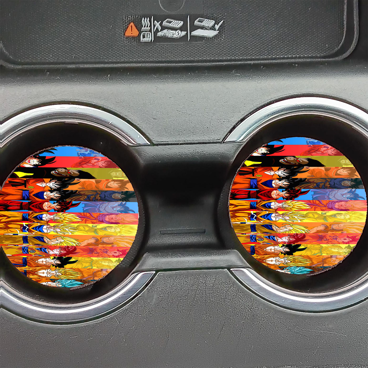 Goku Poster All Transformations Car Coasters