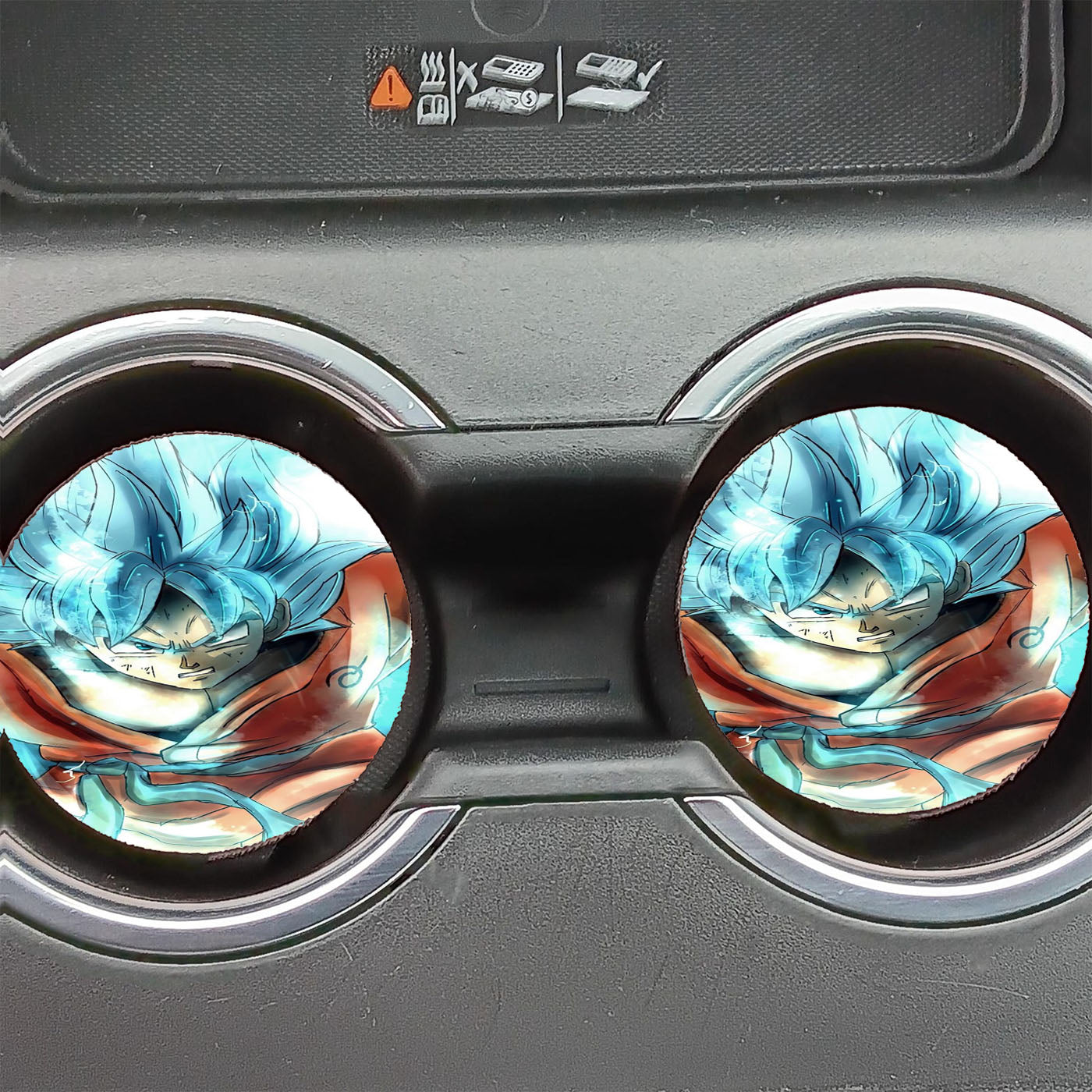 Goku Saiyan God Limit Power Car Coasters