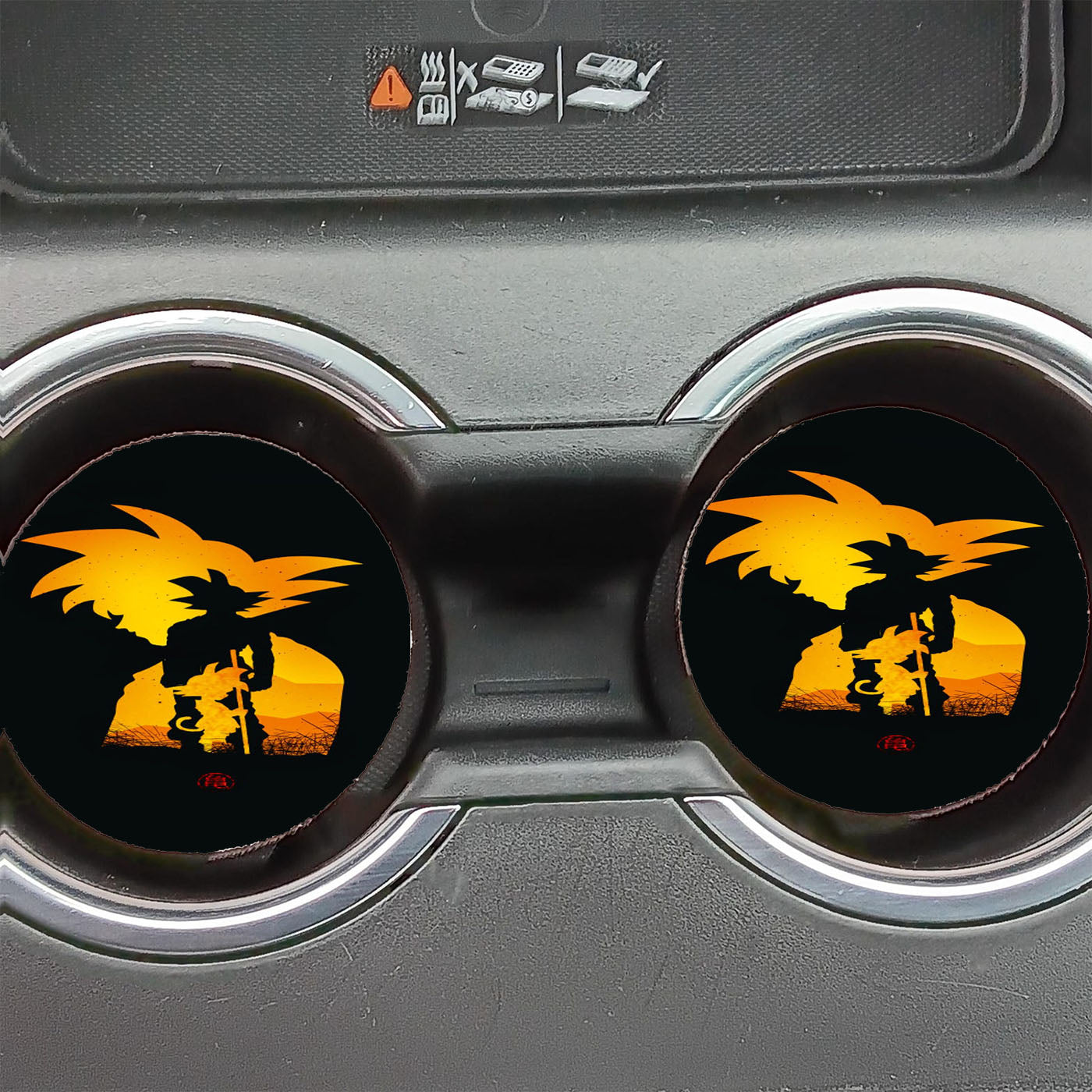 Goku Sunset Art Dragon Ball Z Car Coasters
