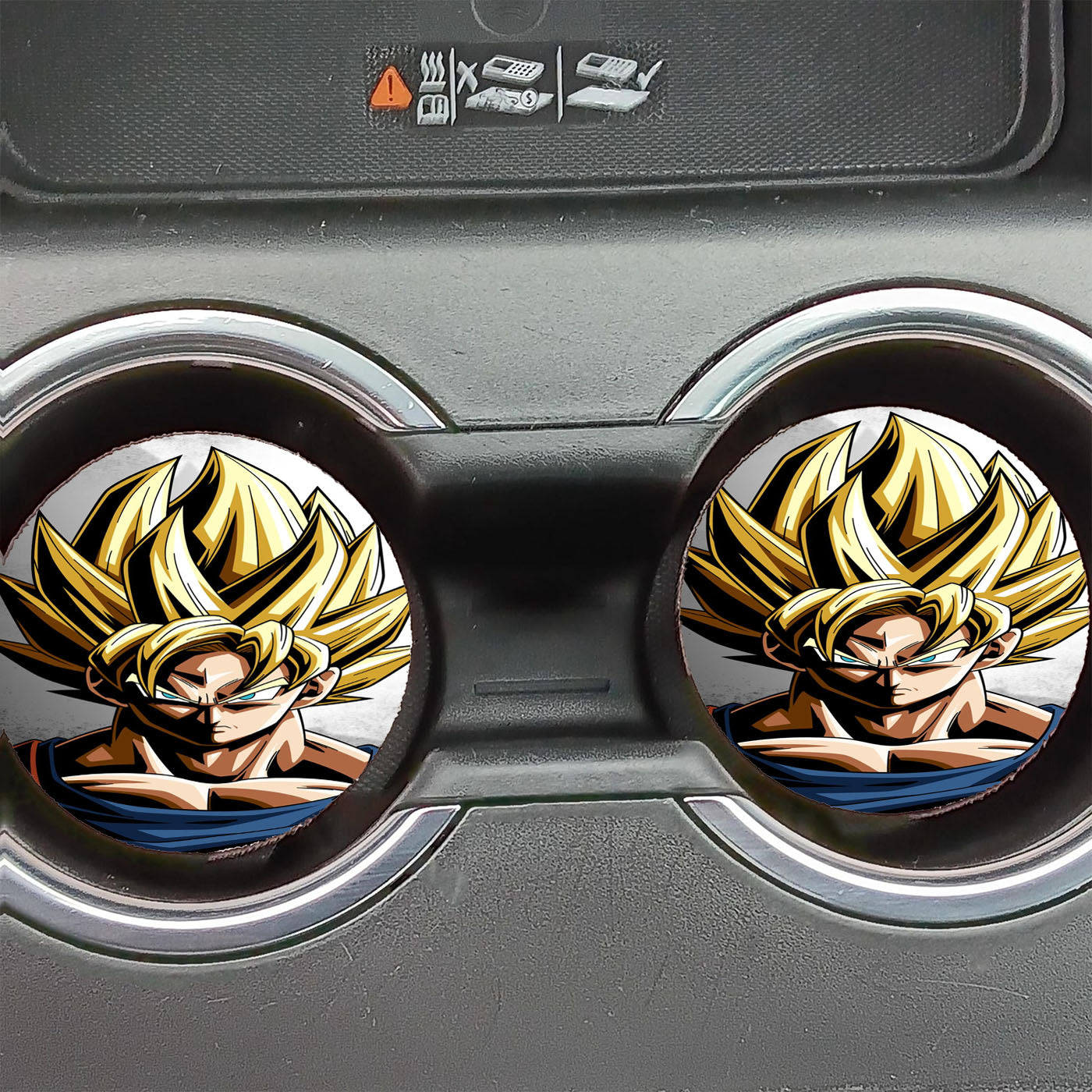 Goku Super Saiyan 1 Car Coasters