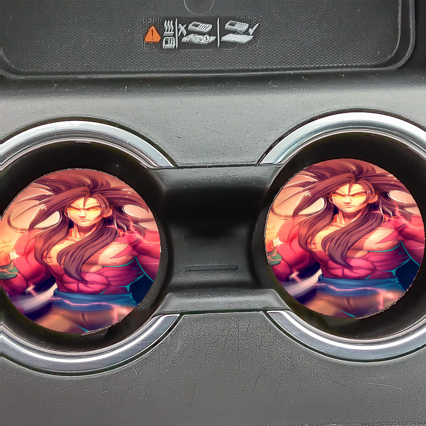 Goku Super Saiyan 4 Car Coasters
