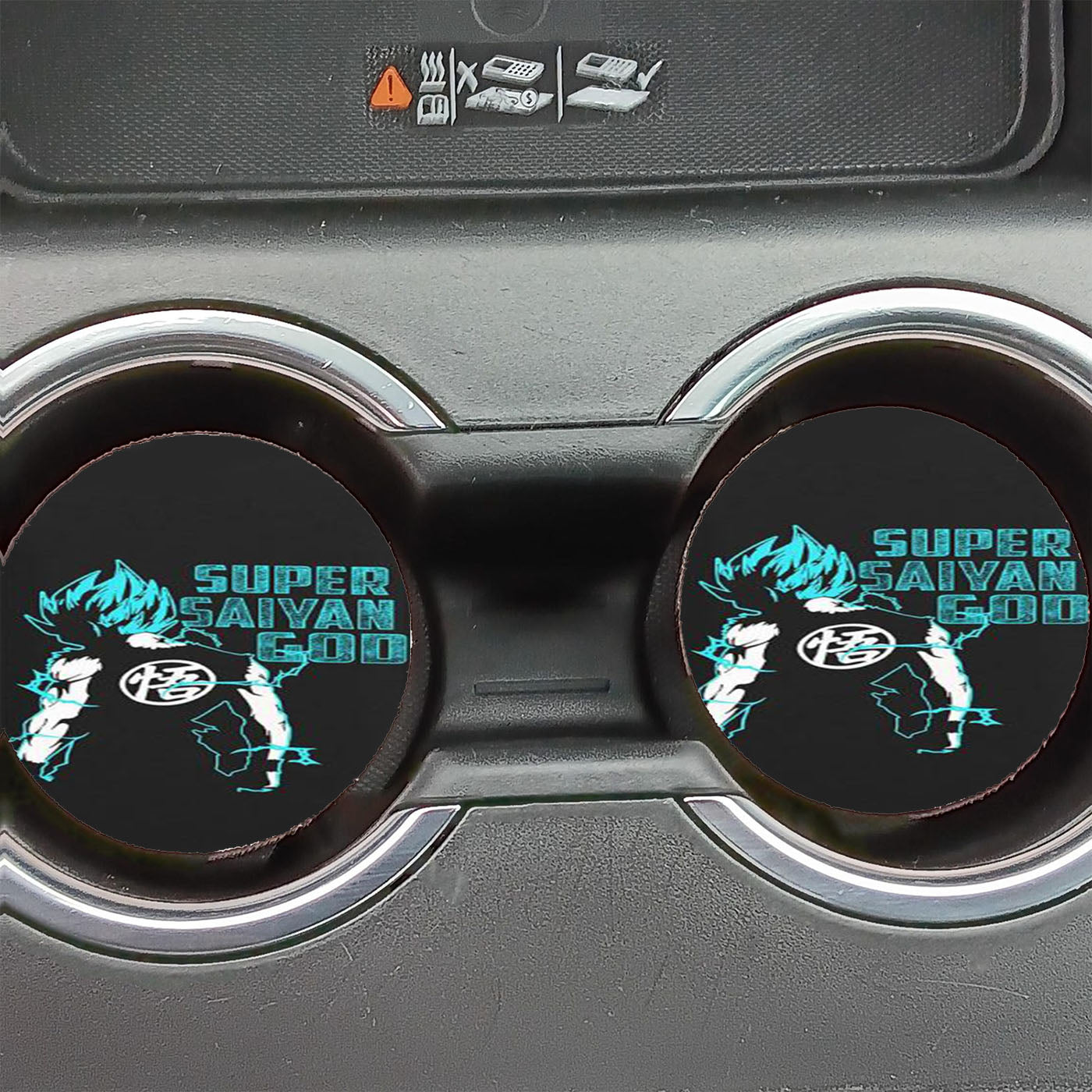 Goku Super Saiyan God Car Coasters