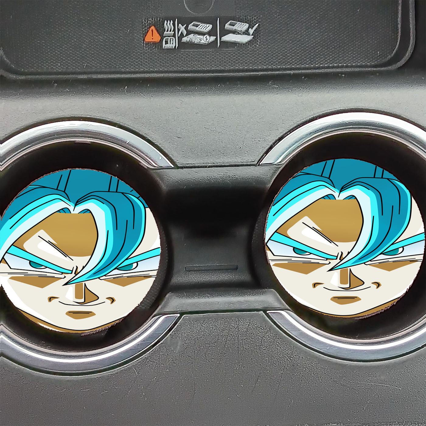 Goku Super Saiyan Wallpaper Car Coasters