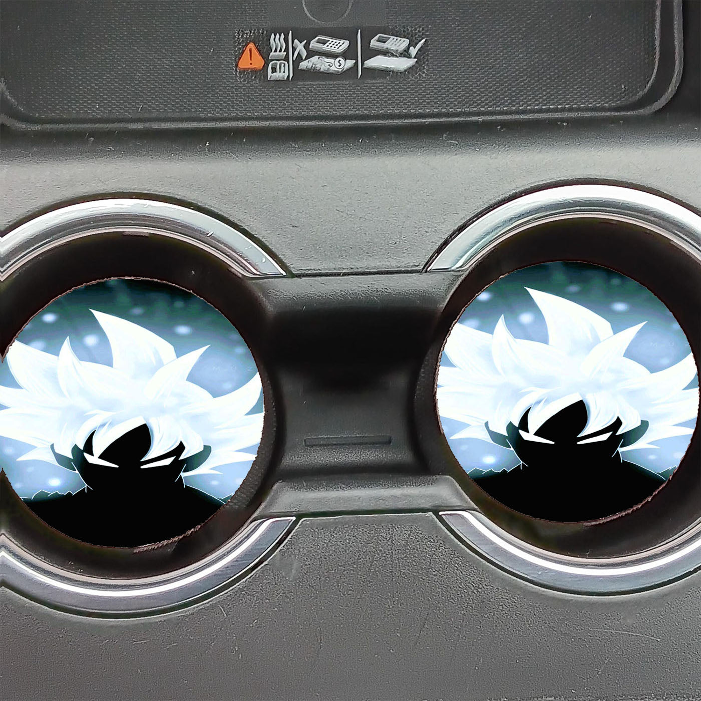 Goku Ultra Instinct Mastered Car Coasters