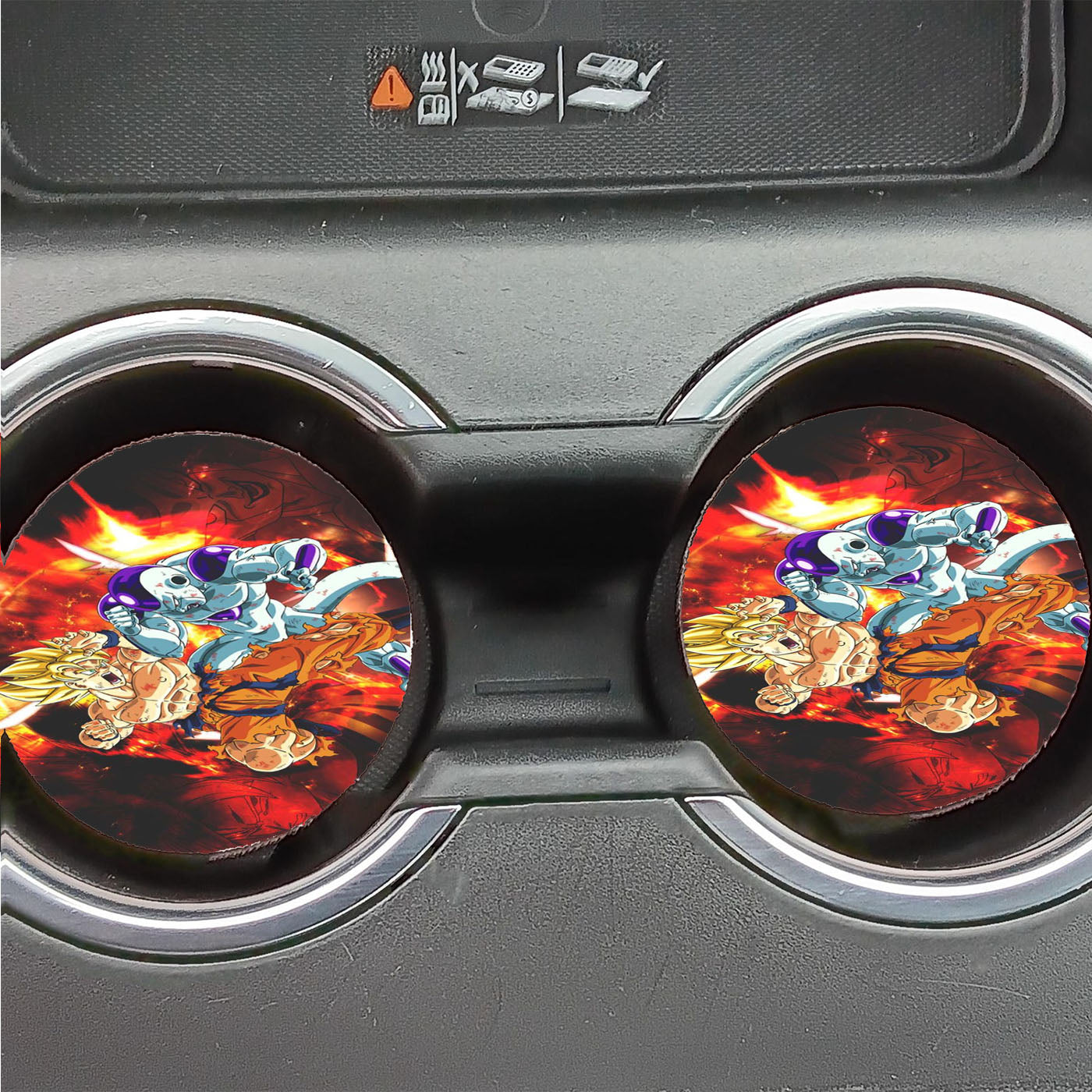 Goku Vs Frieza Art Car Coasters