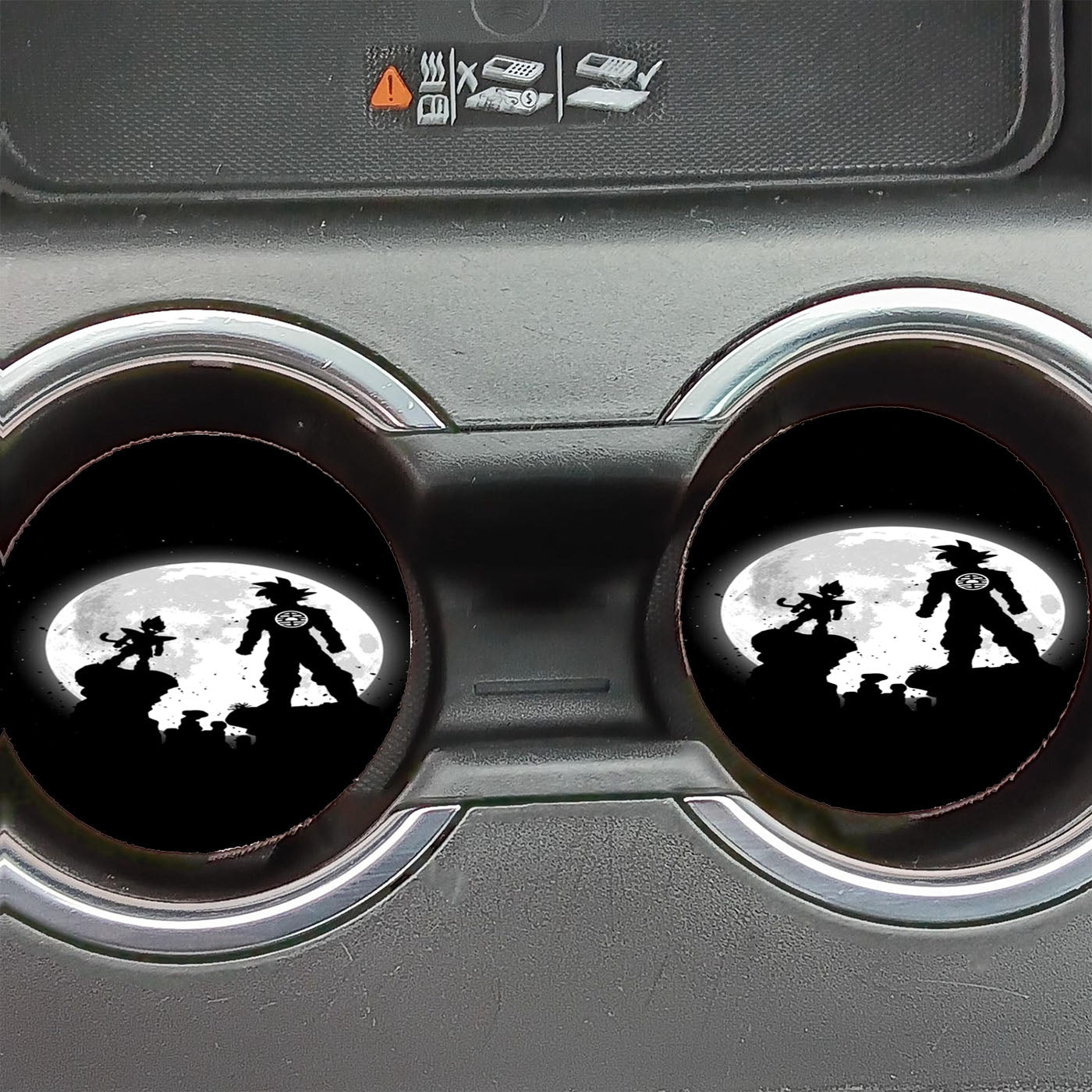Goku Vs Vegeta Dark Moon Car Coasters