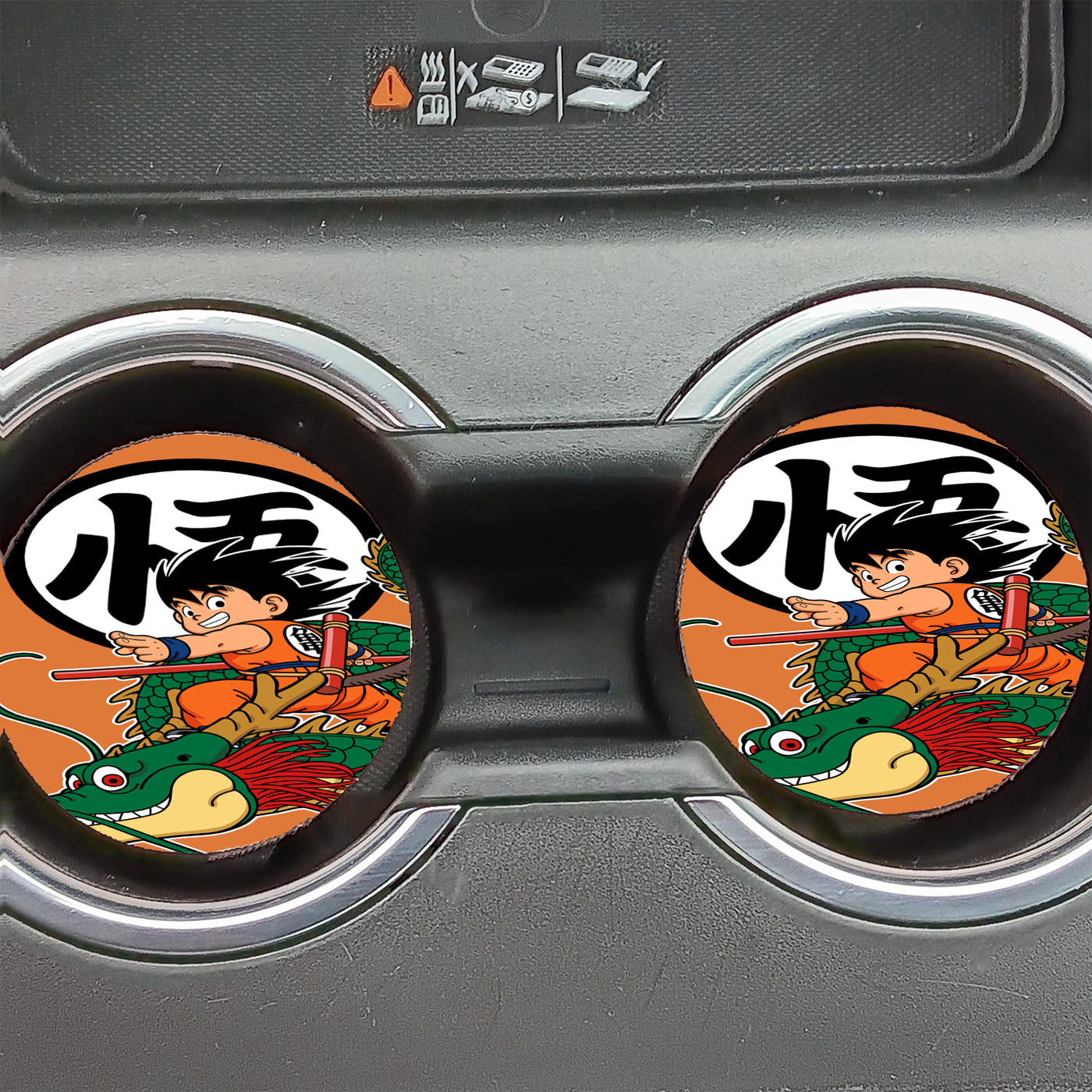 Goku With Senlong Car Coasters
