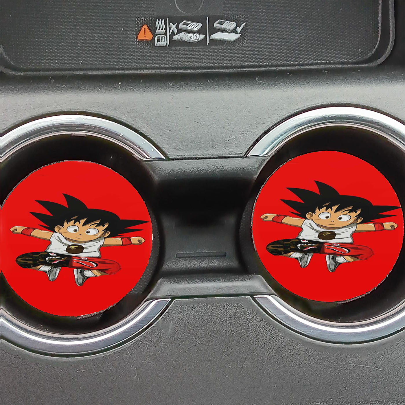 Goku X Bape Dbz Dragon Ball Z Car Coasters