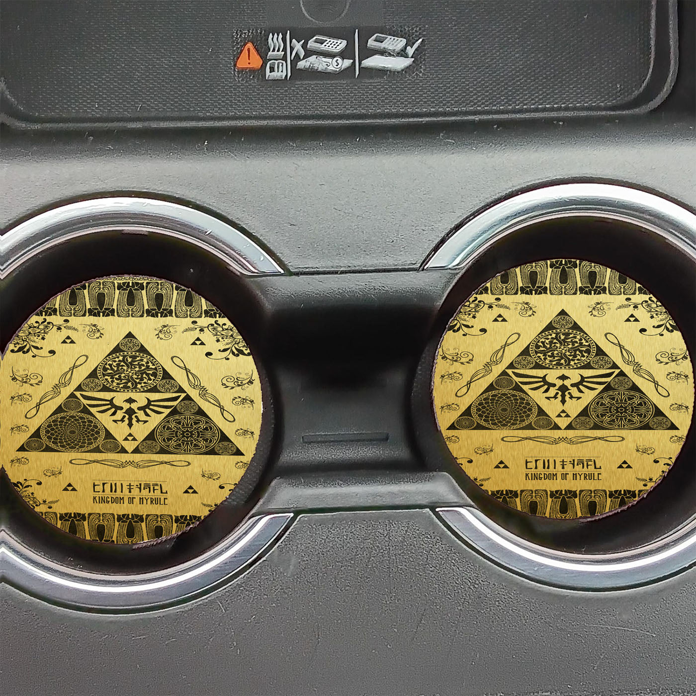 Gold The Legend Of Zelda Car Coasters