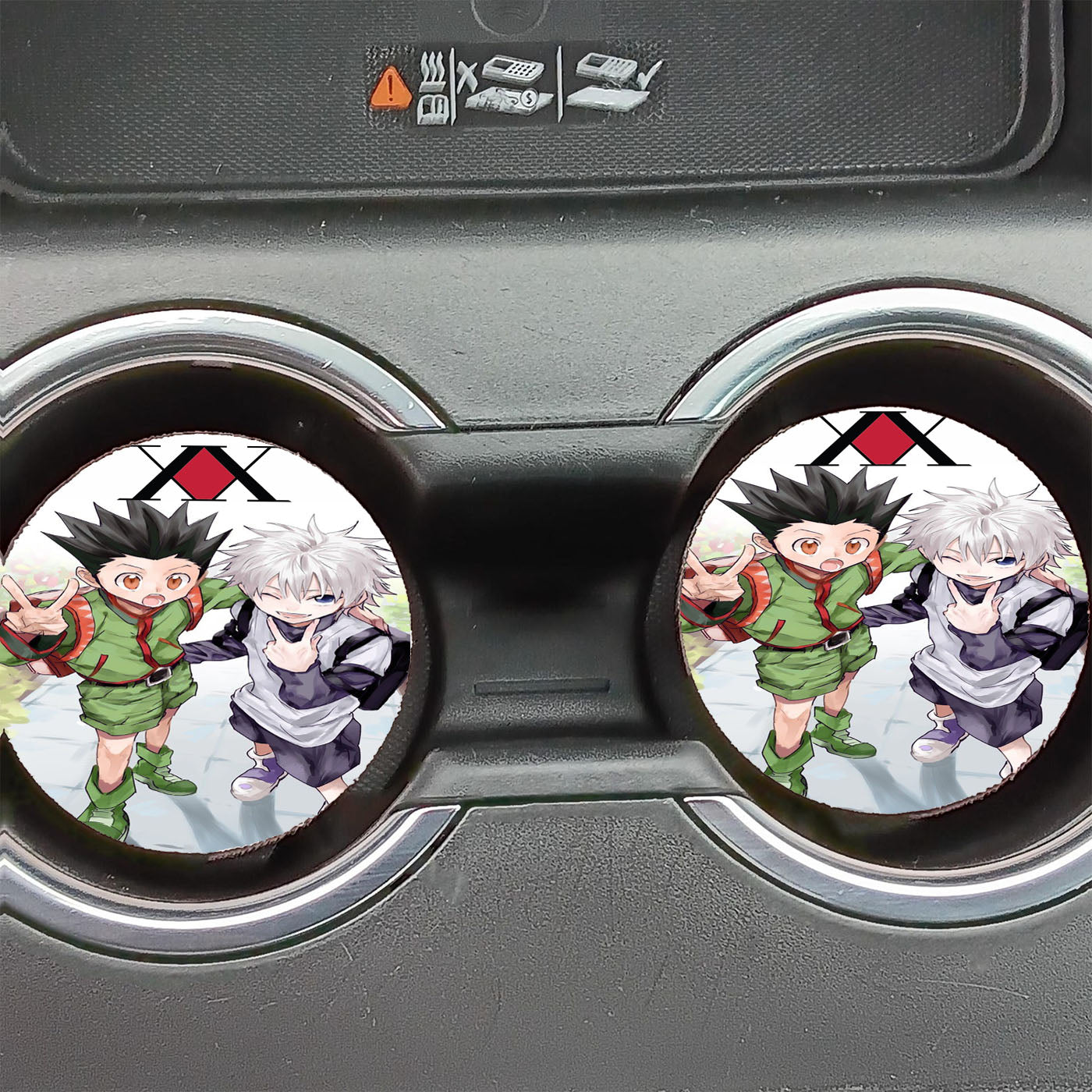 Gon X Killua Hunter X Hunter Car Coasters