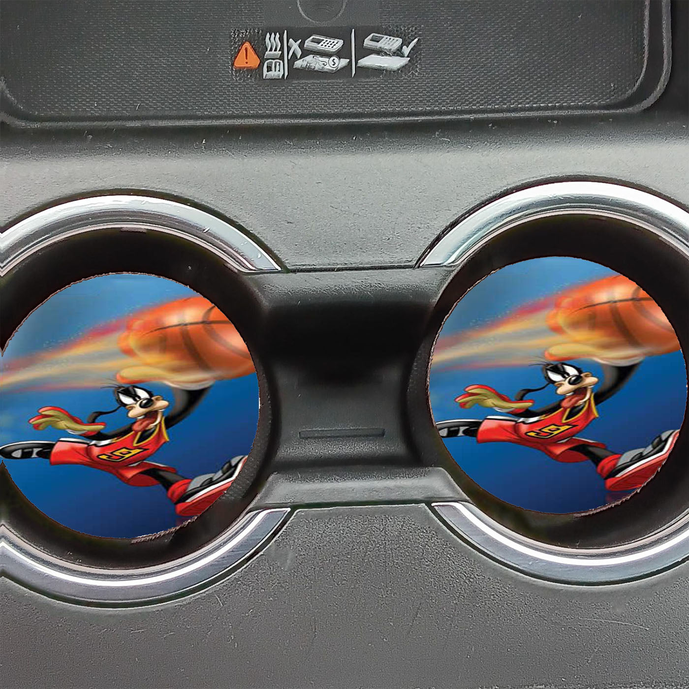 Goofy Basketball Car Coasters