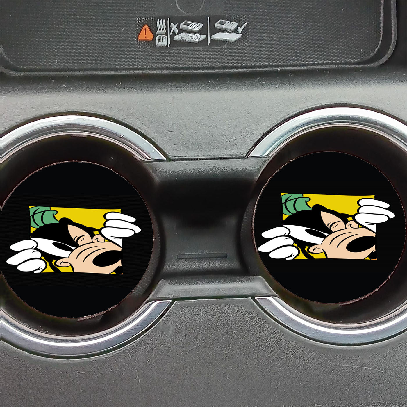 Goofy Mobile Wallpaper Car Coasters