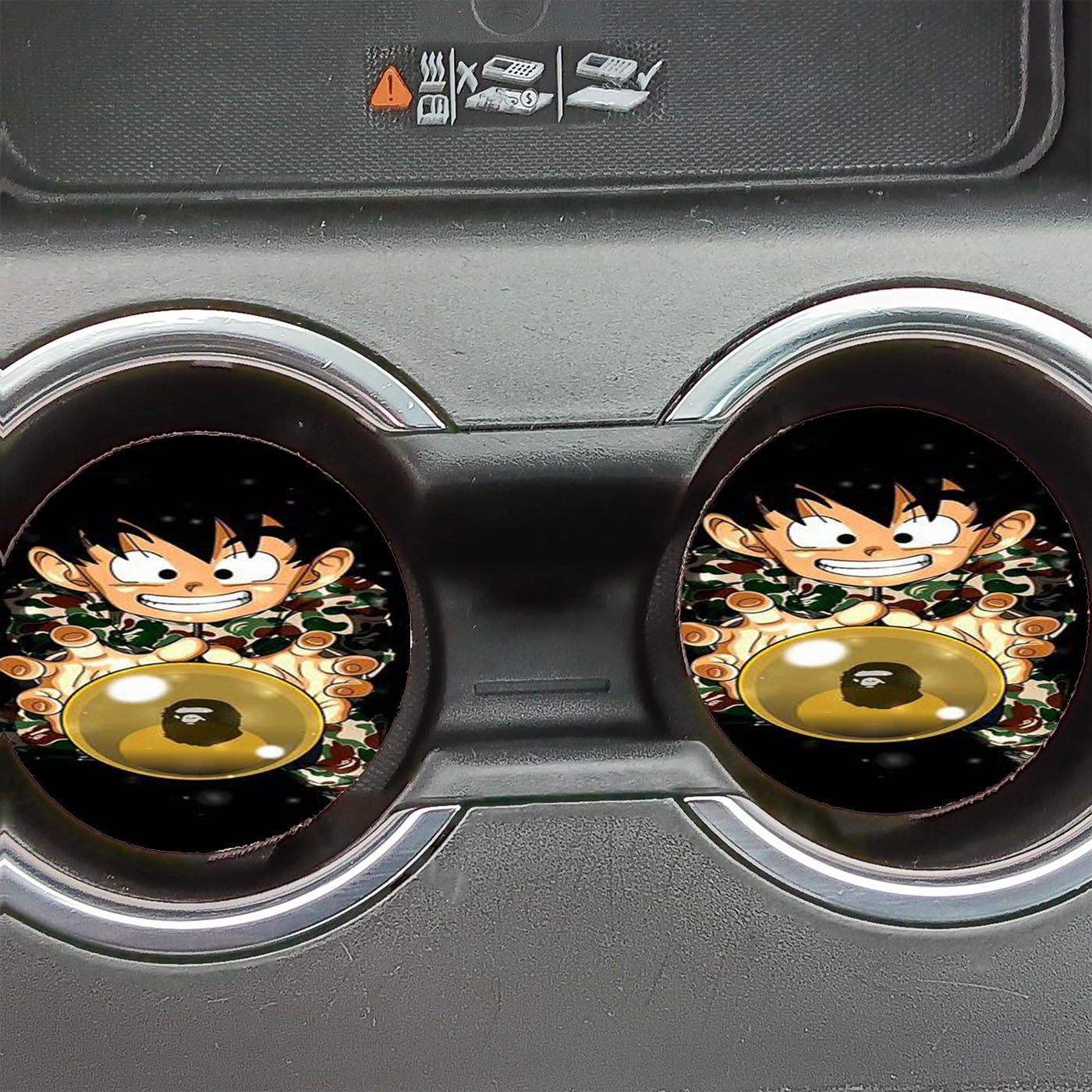 Goten Vs Bape Goku Car Coasters