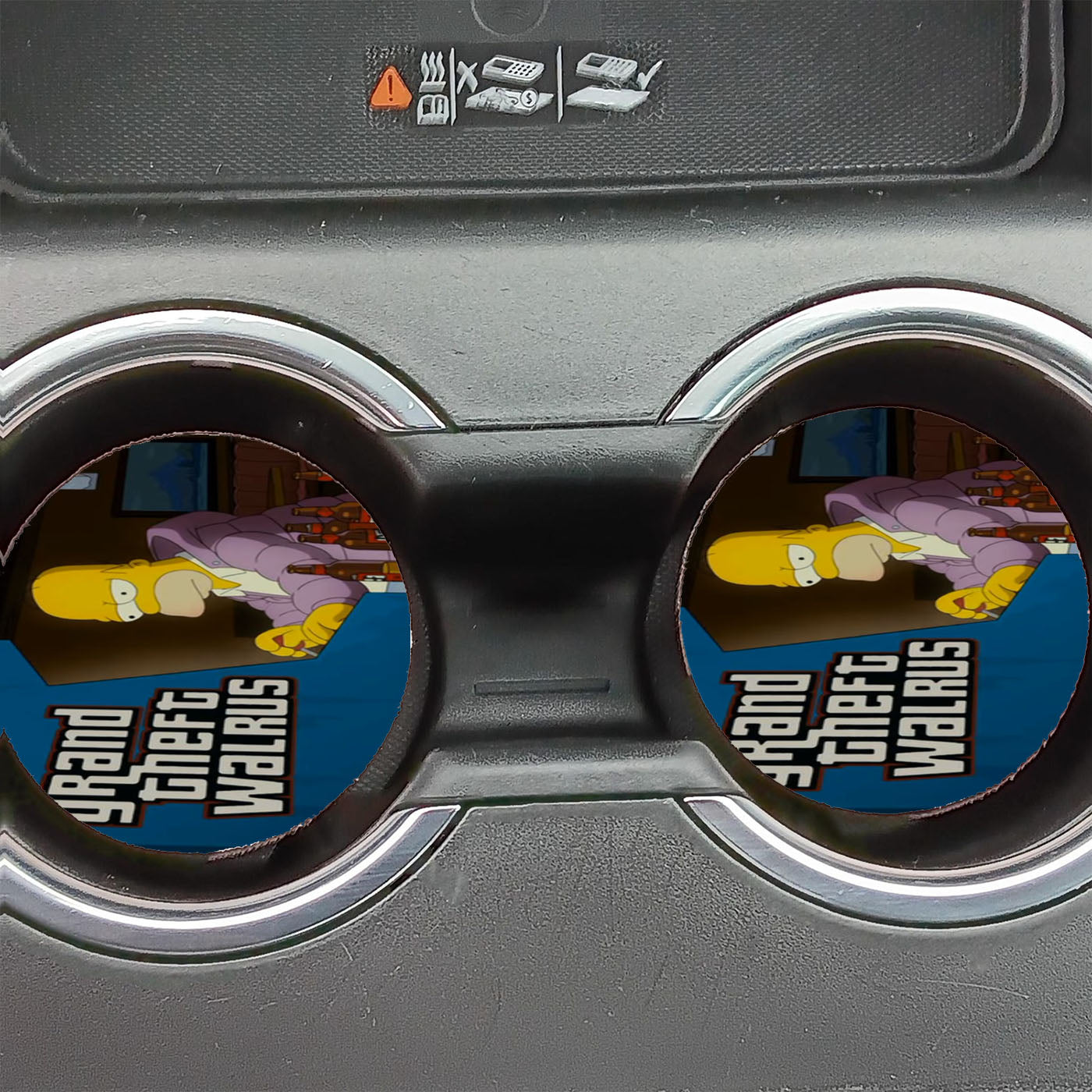 Grand Theft Walrus Hommer Simpson Car Coasters