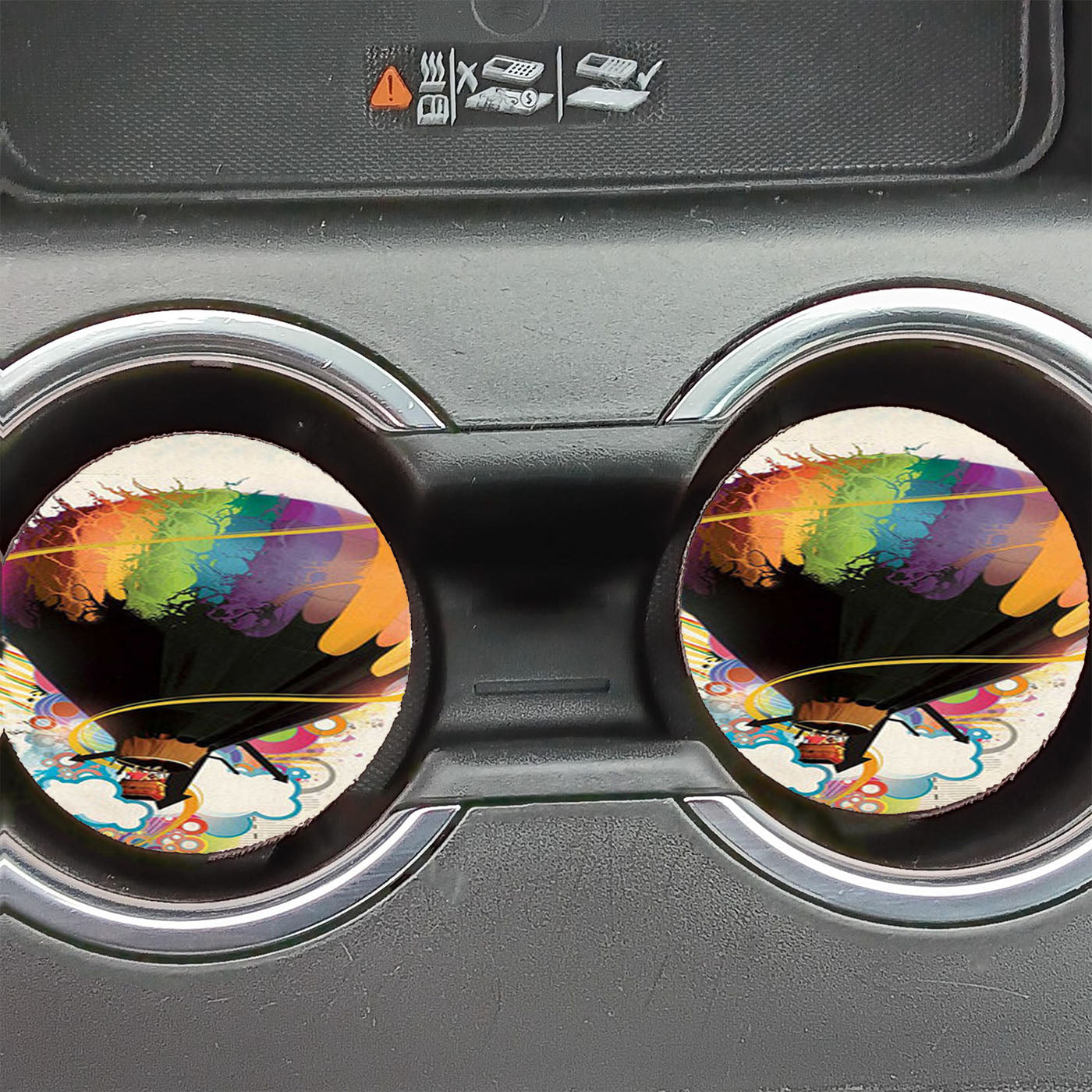 Graphic Art Balloon Car Coasters