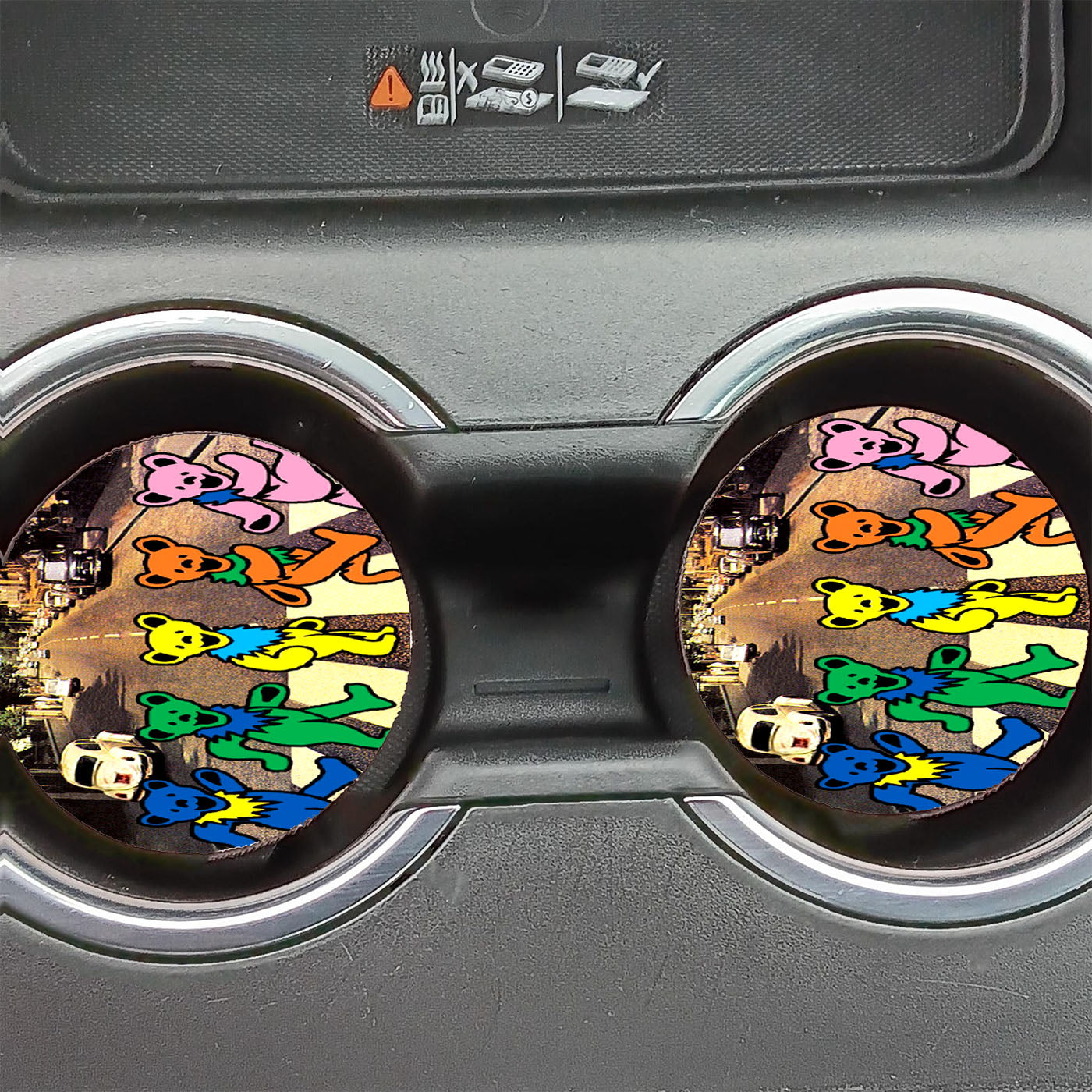 Grateful Dead Bear The Beatle Car Coasters