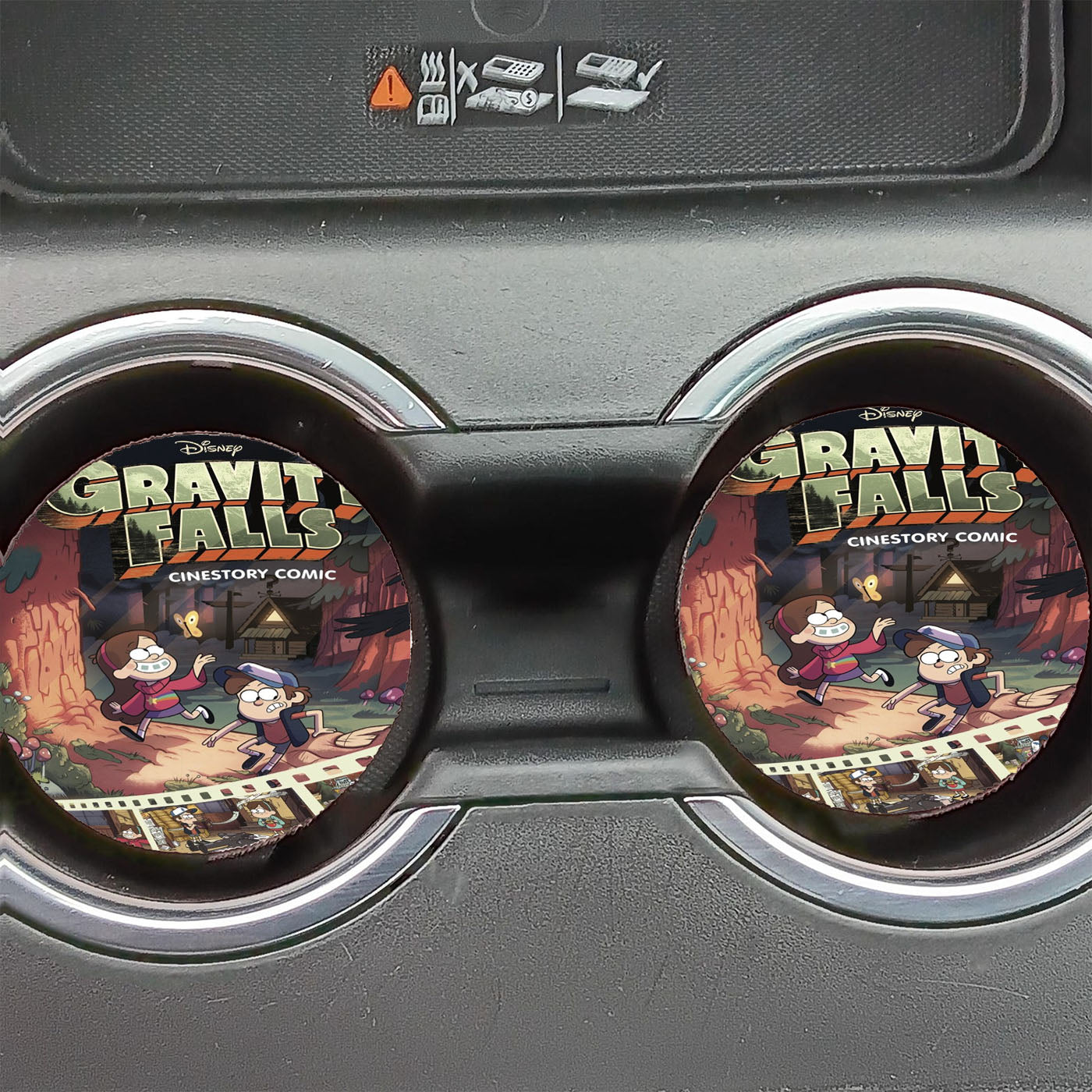 Gravity Falls Cinestory Comic Car Coasters