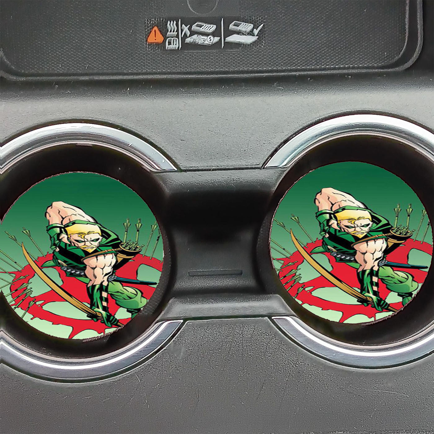 Green Arrow Dc Comics Car Coasters