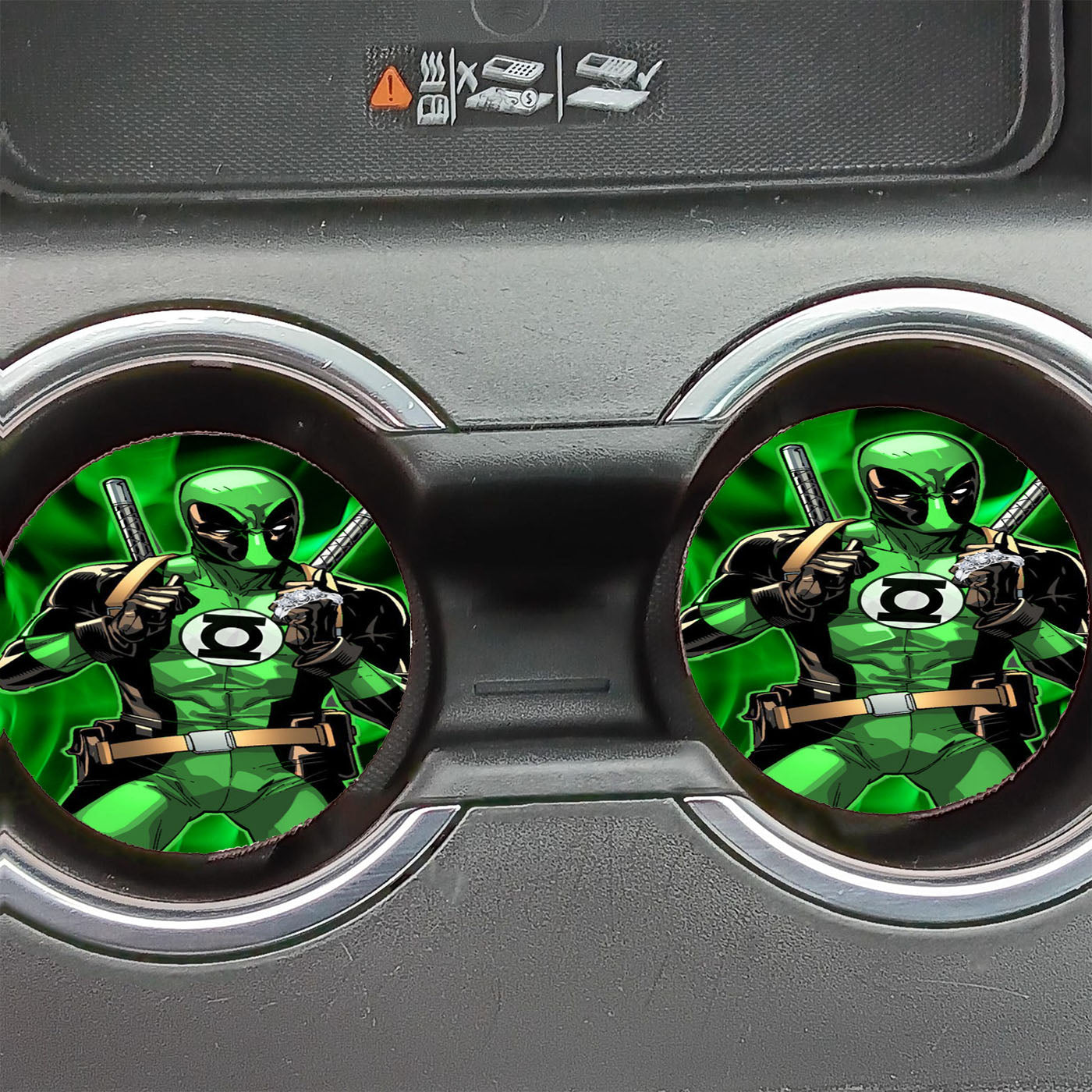 Green Lantern Dc Comics Superhero Deadpool Car Coasters