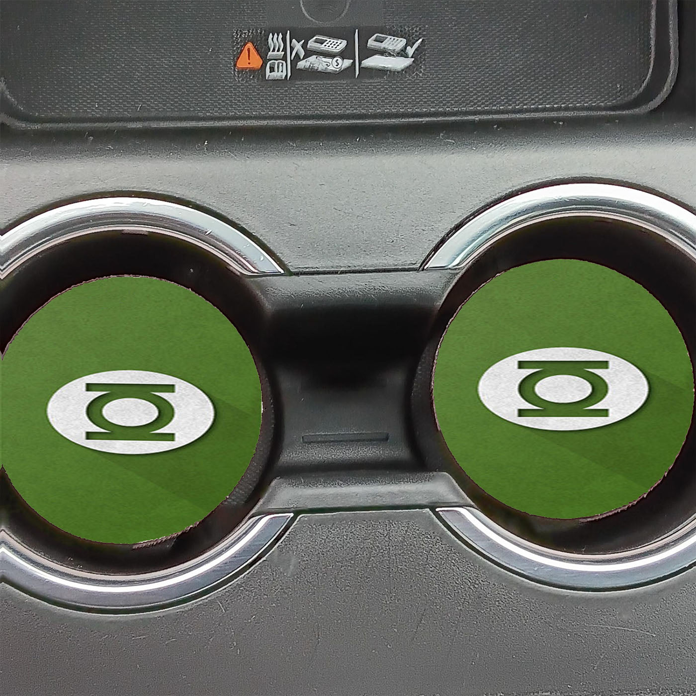 Green Lantern Logo Clip Art  Car Coasters