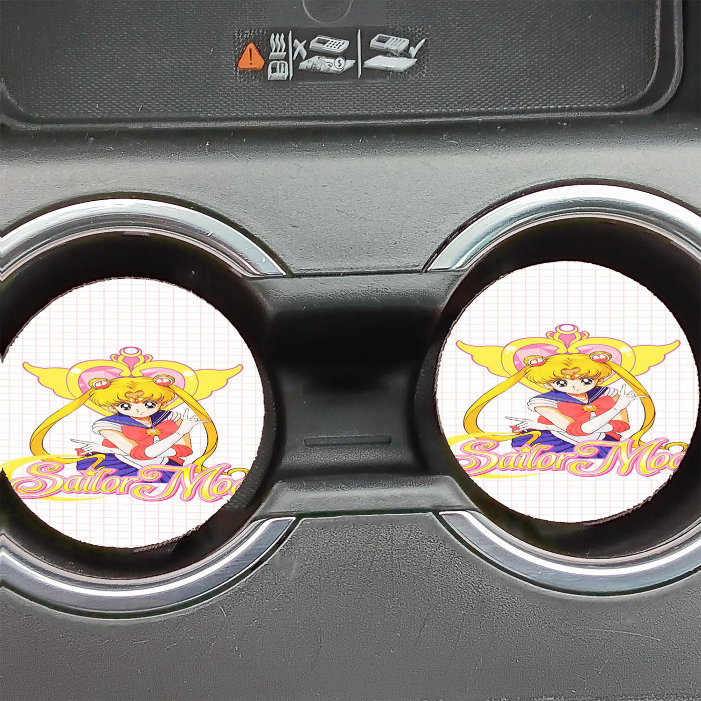 Grid Sailor Moon Classic Car Coasters