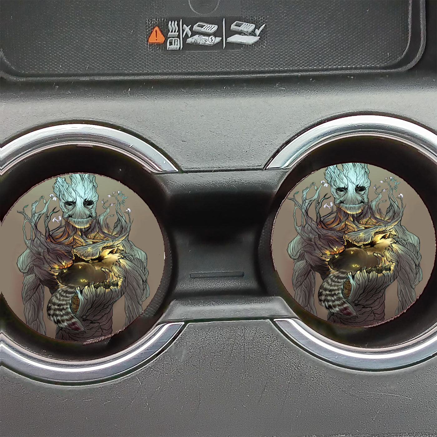 Groot Guardians Of The Galaxy Car Coasters