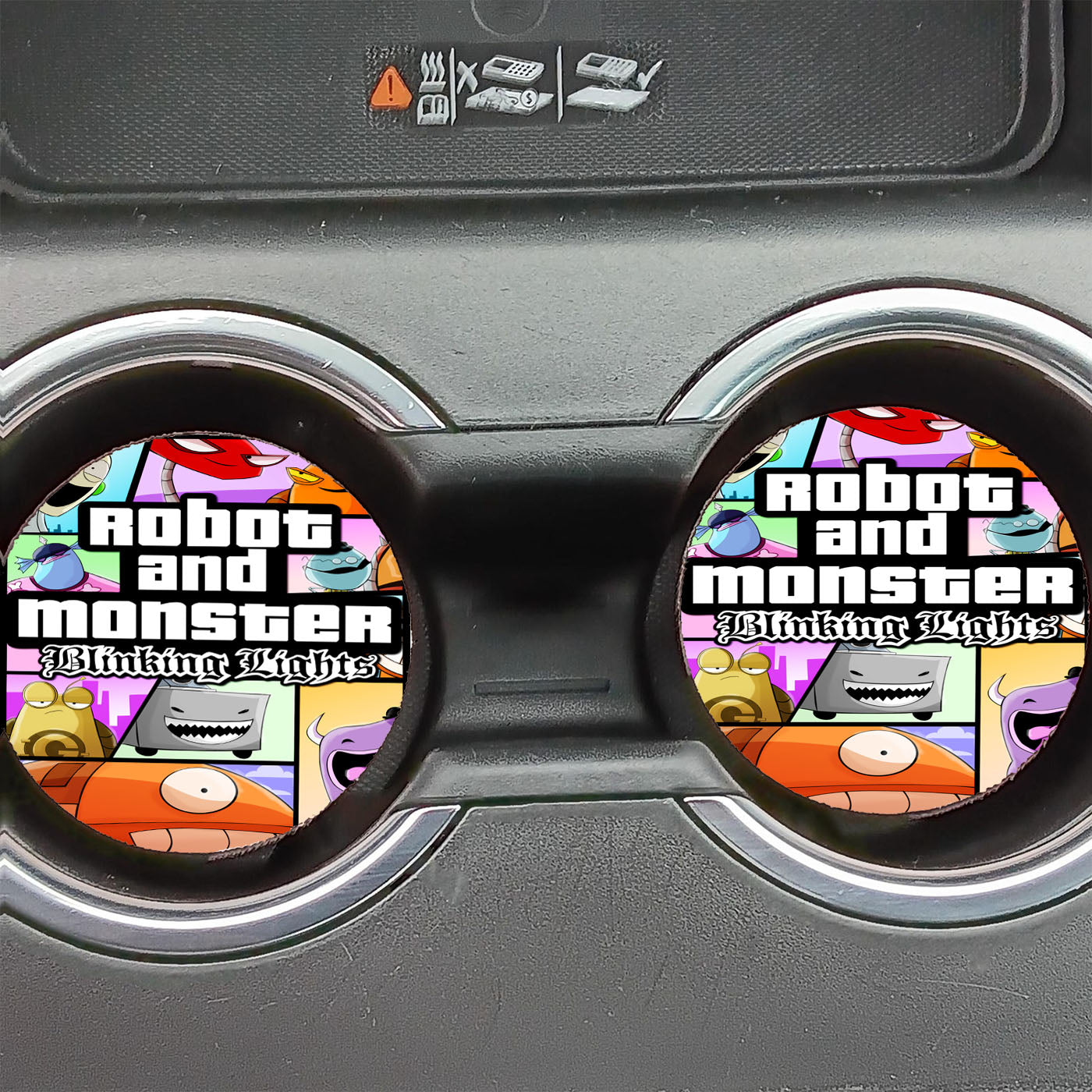 Gta Robot Monster Blinking Car Coasters