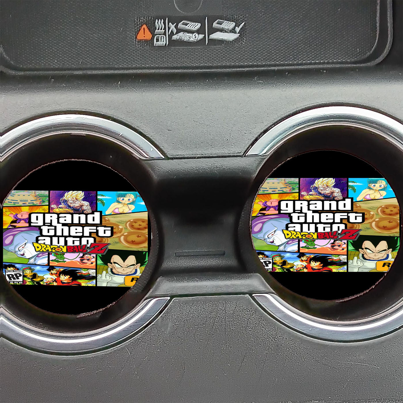 Gta X Dragonballz Car Coasters