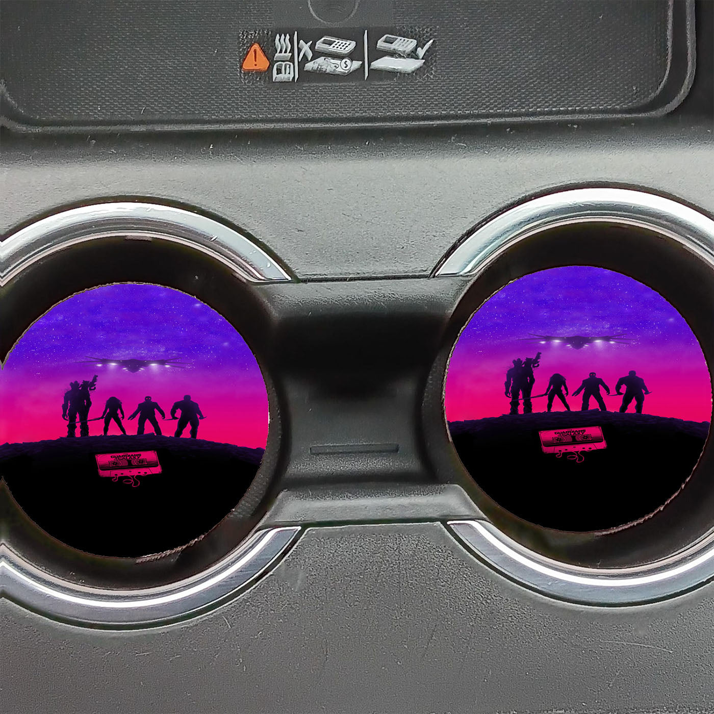 Guardians Of The Galaxy And Cassette Wallpaper Car Coasters
