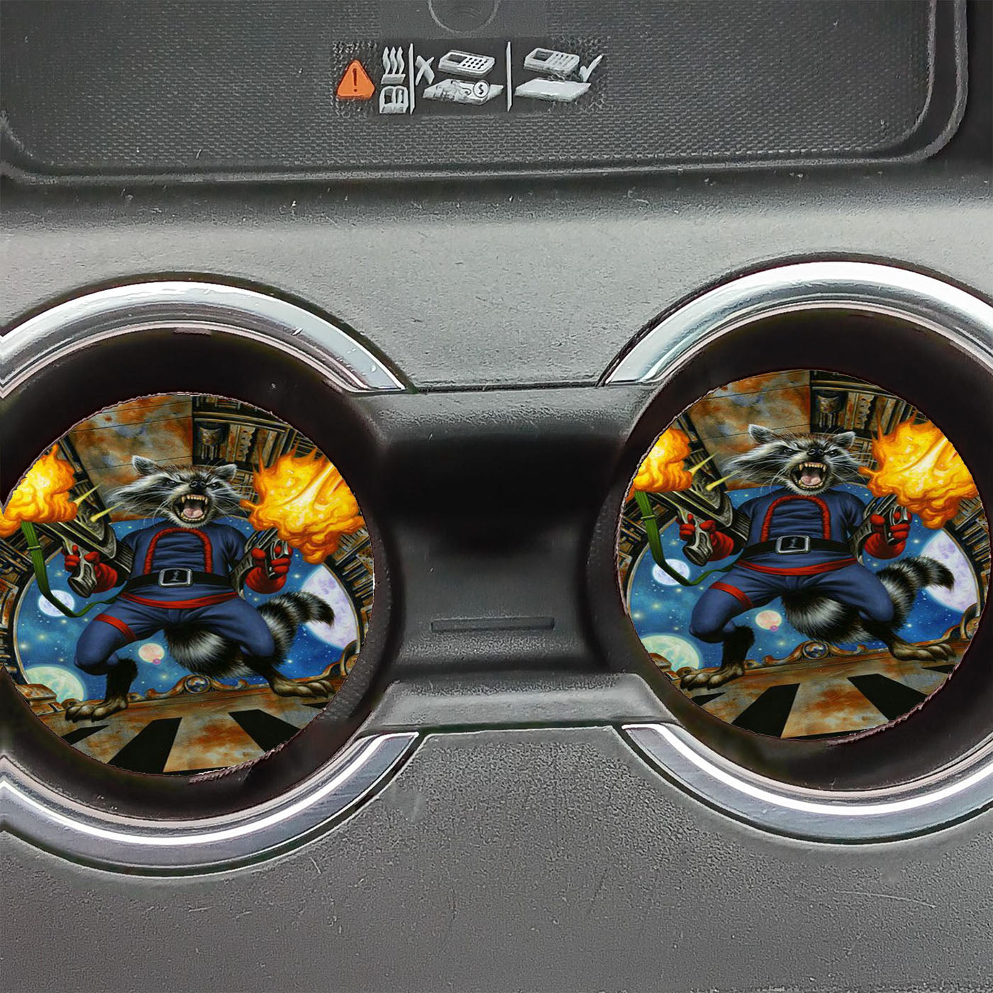 Guardians Of The Galaxy Angry Guns Car Coasters
