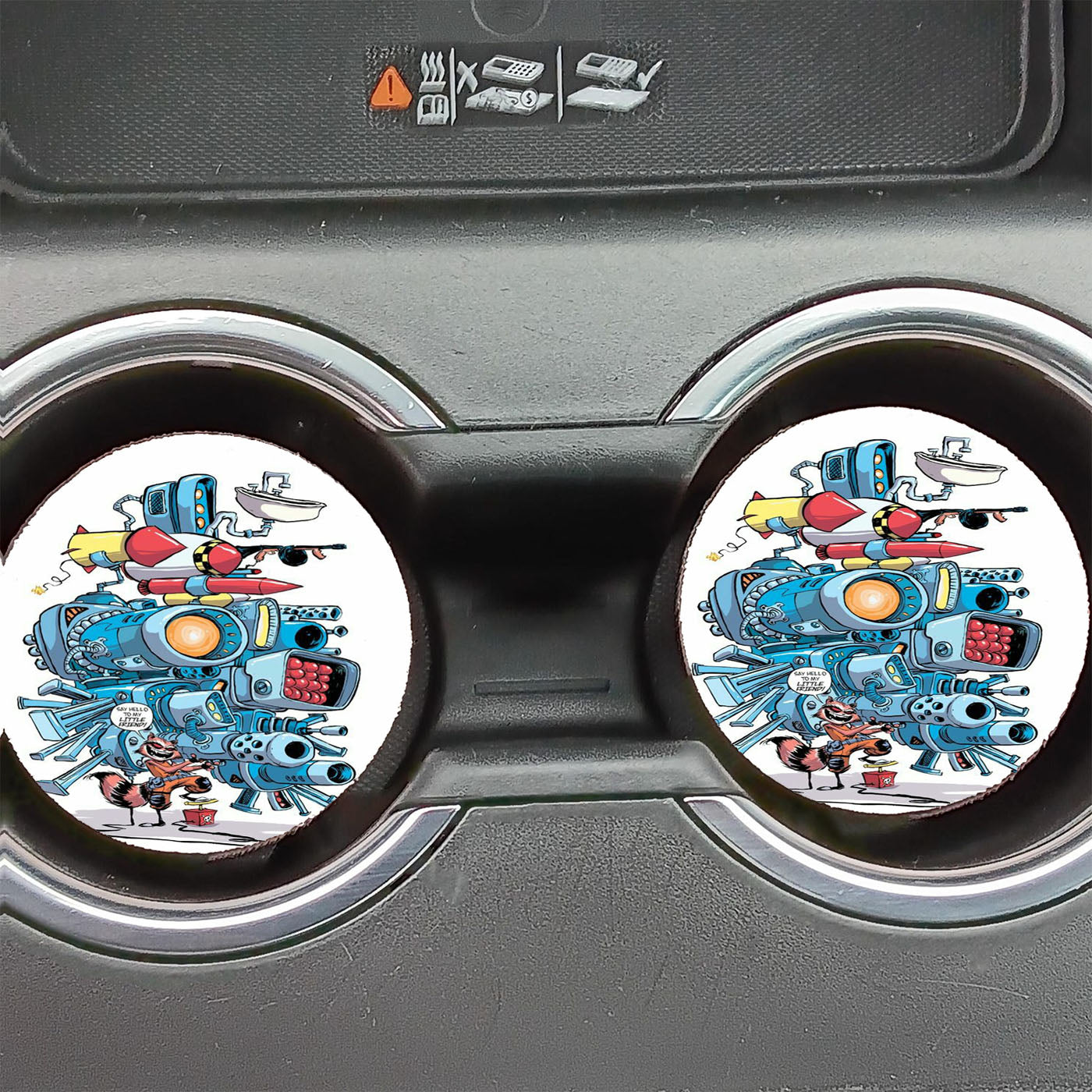 Guardians Of The Galaxy Enemy Crazy Car Coasters