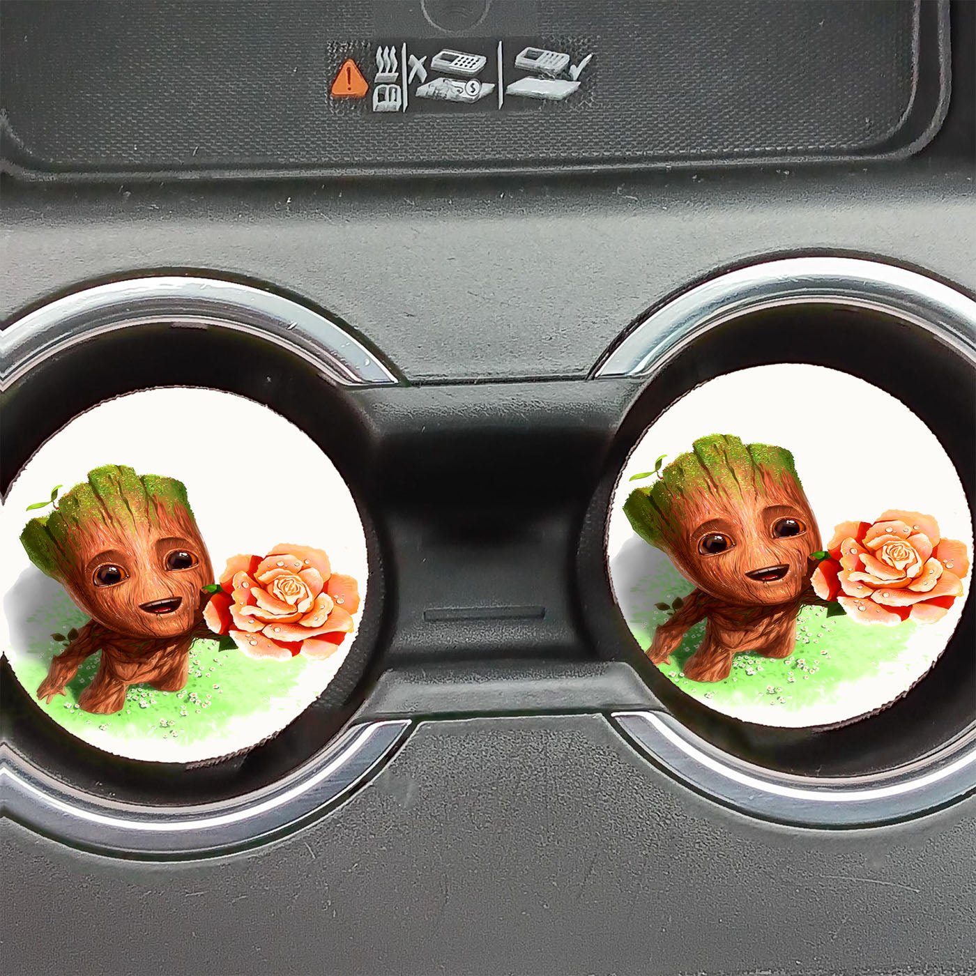 Guardians Of The Galaxy Groot Art Car Coasters
