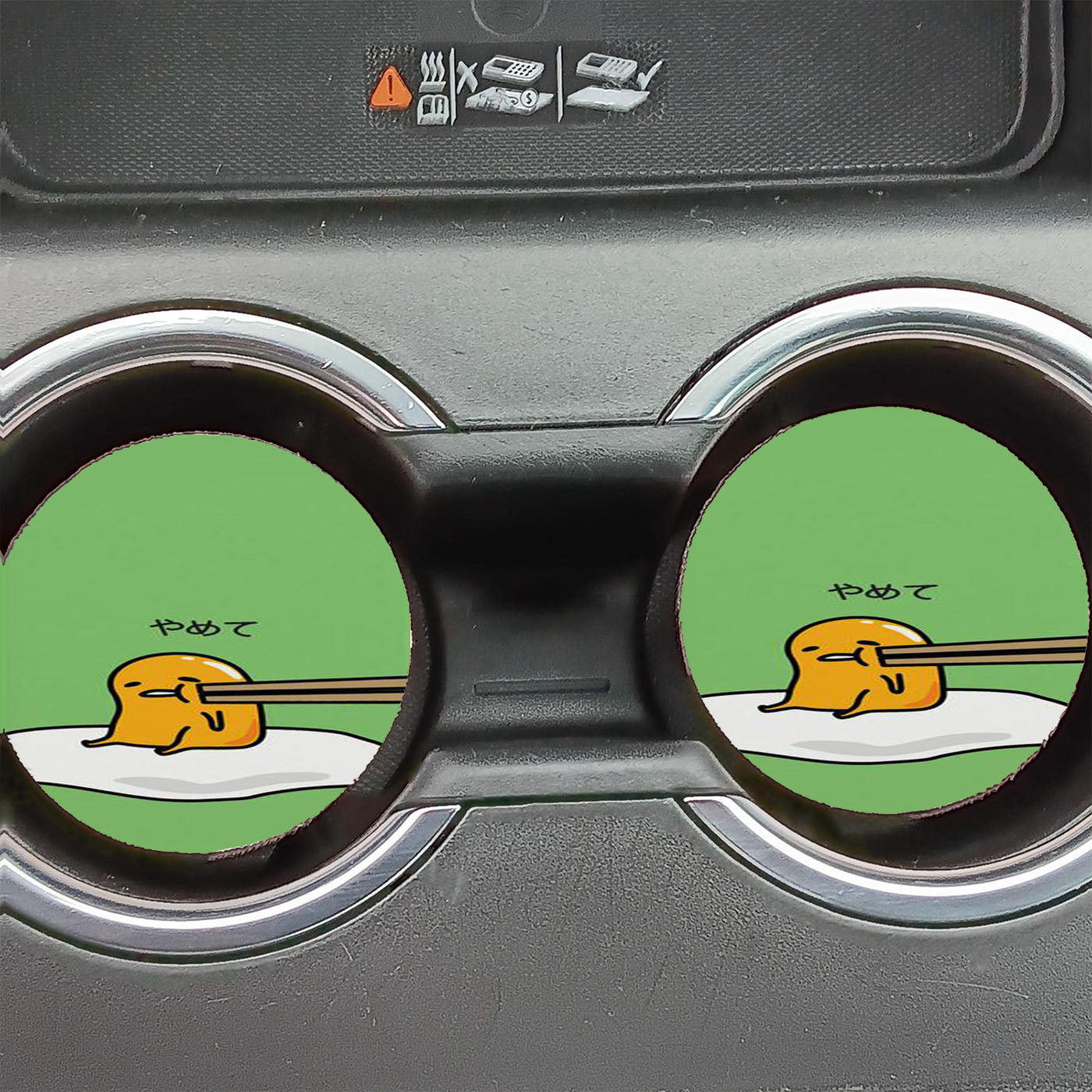 Gudetama Chopstick Car Coasters