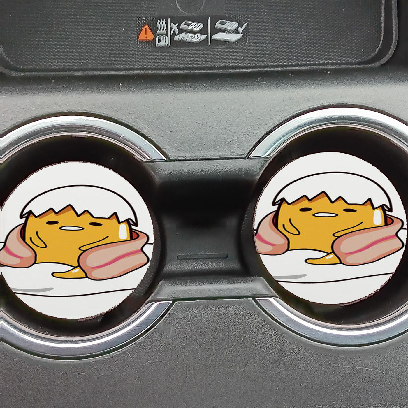Gudetama Love Bacon Car Coasters