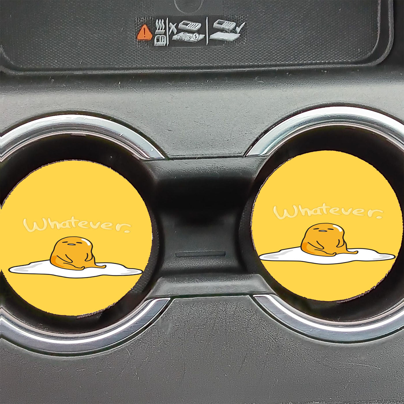 Gudetama Whatever Car Coasters