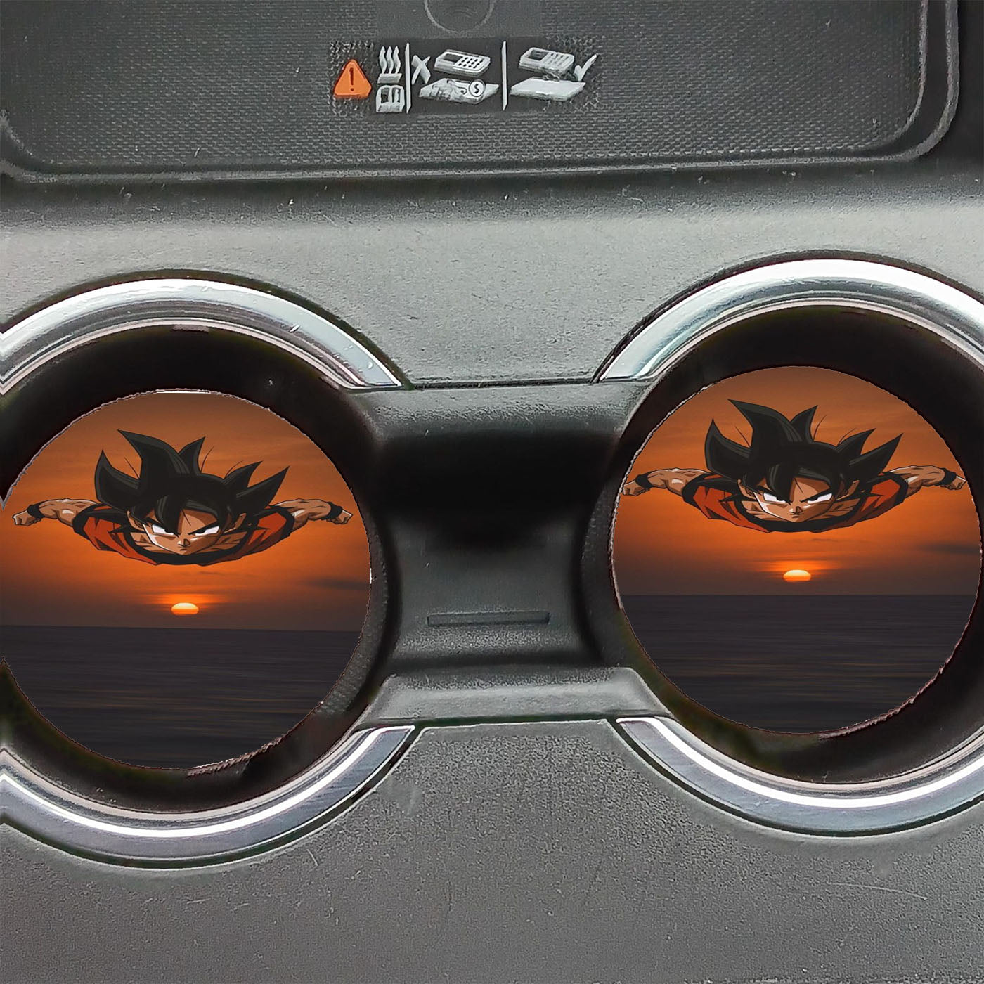 Guku Dragon Ball Sunset Wallpaper Car Coasters