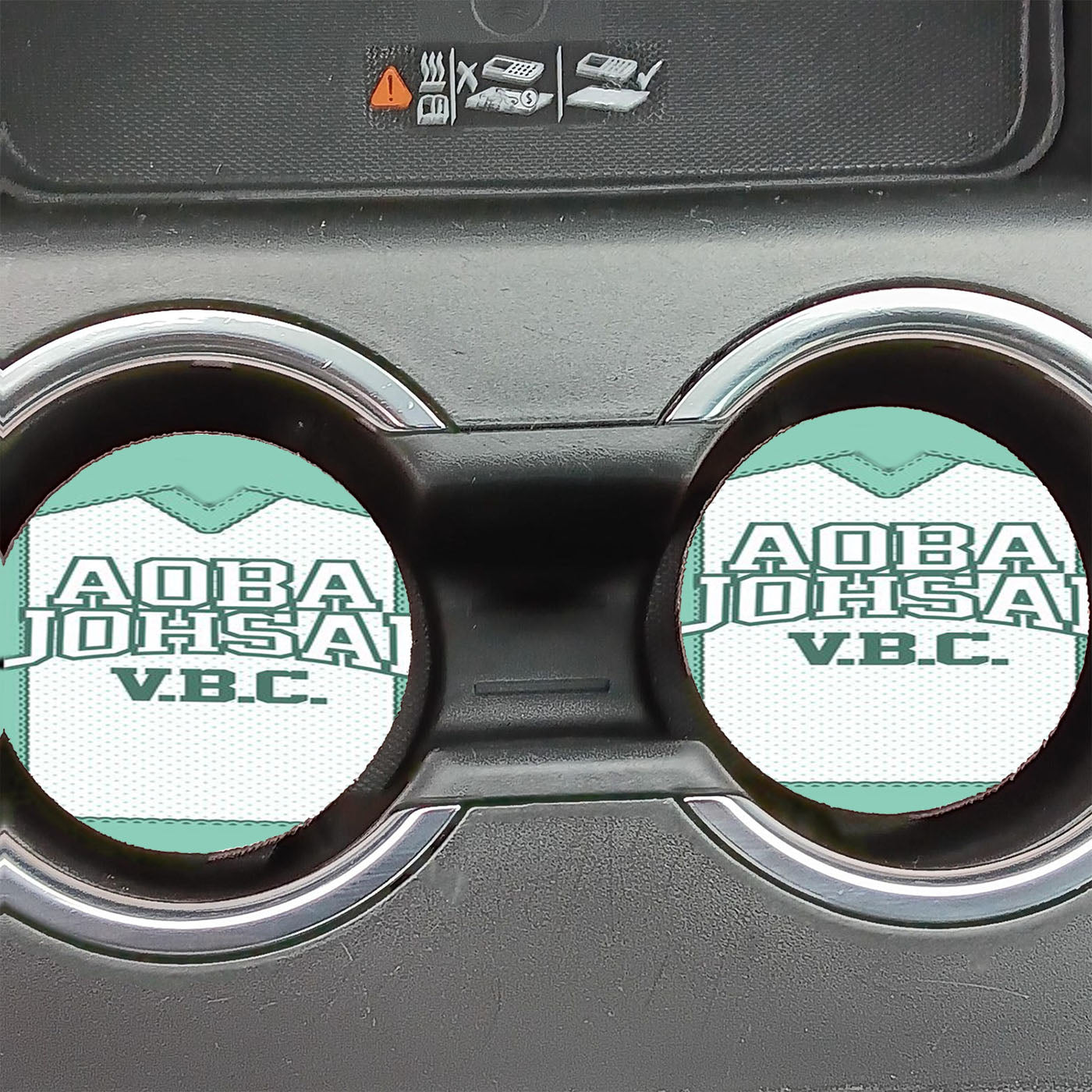 Haikyuu Aoba Johsai Uni Form Car Coasters