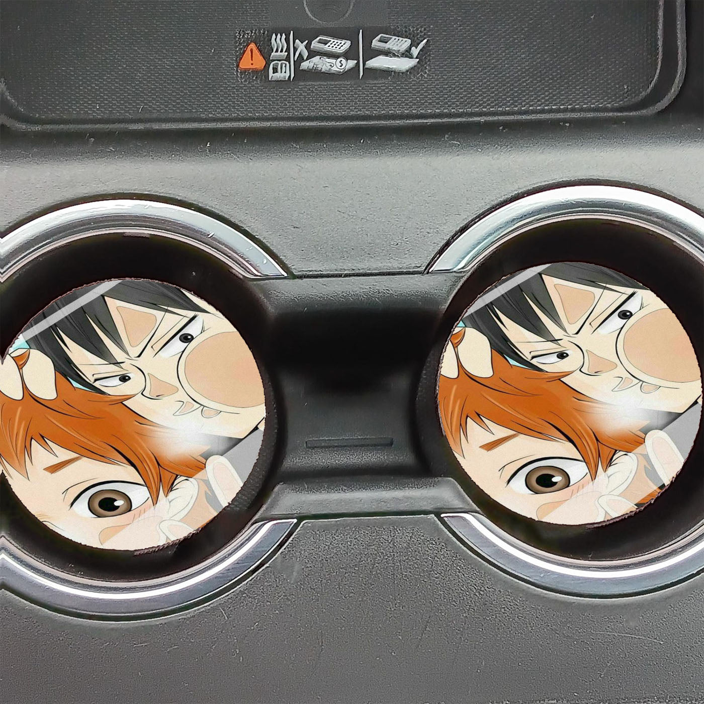 Haikyuu Kageyama Hinata Mirror Car Coasters