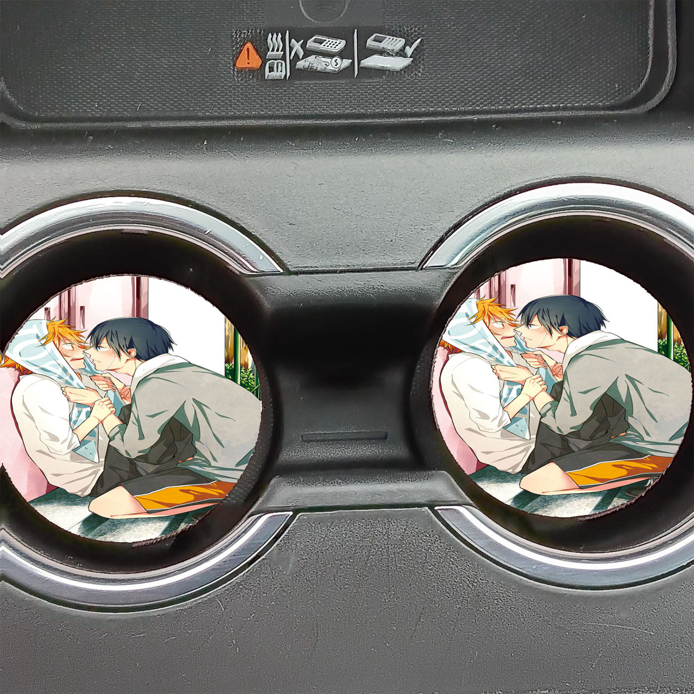 Haikyuu Kageyama Tobio Hinata Shouyou Car Coasters