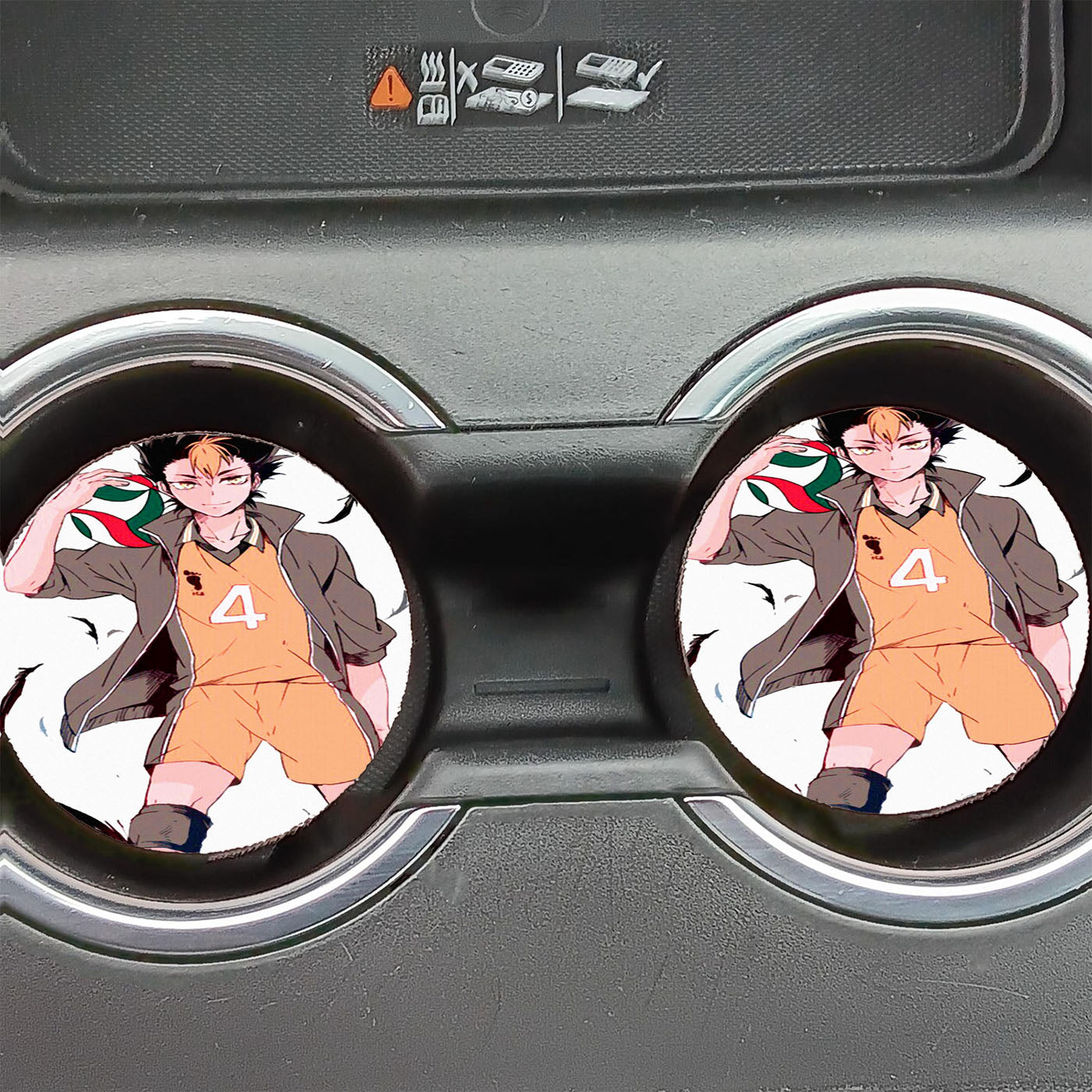 Haikyuu Karasuno Nishinoya Car Coasters