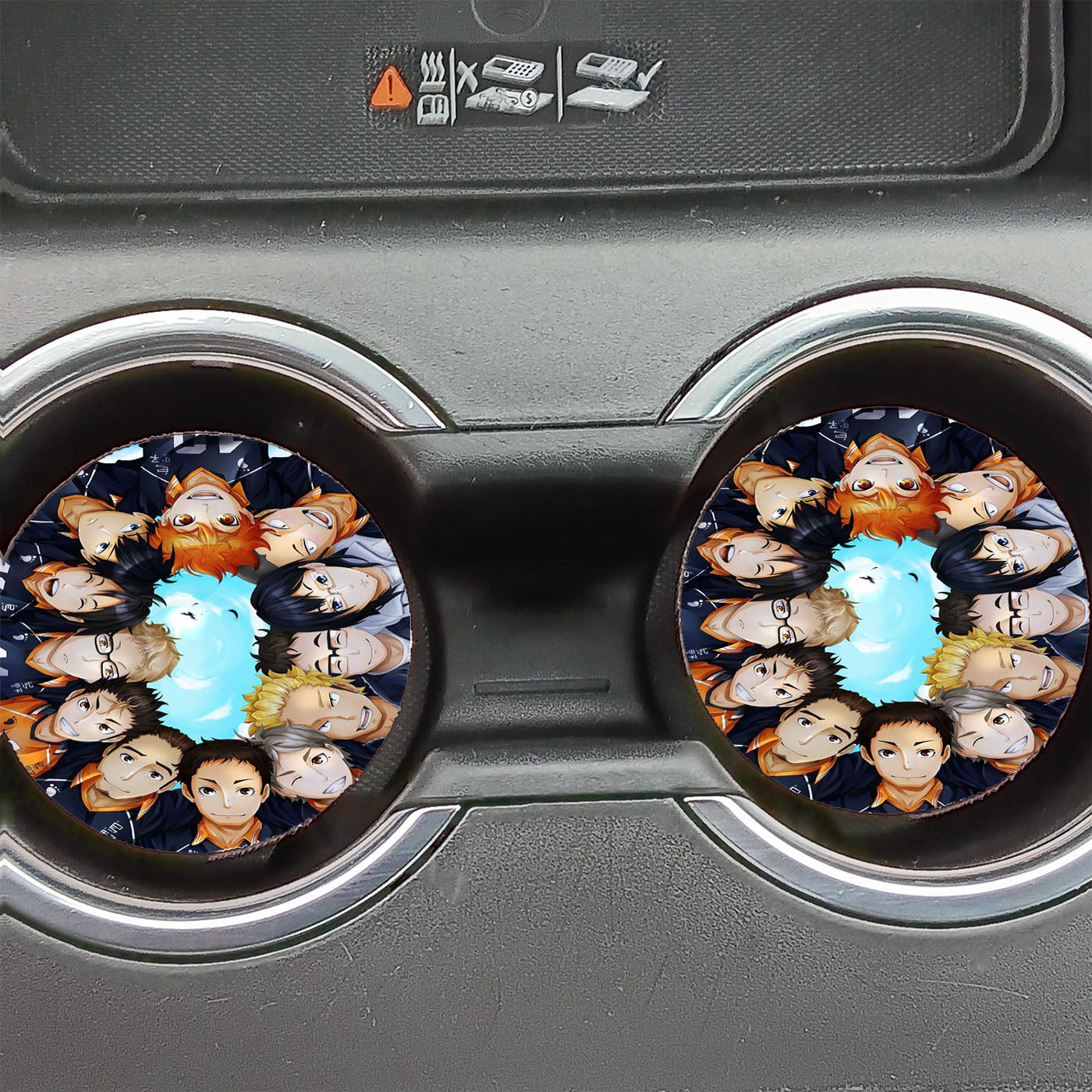 Haikyuu Karasuno Team Player Car Coasters