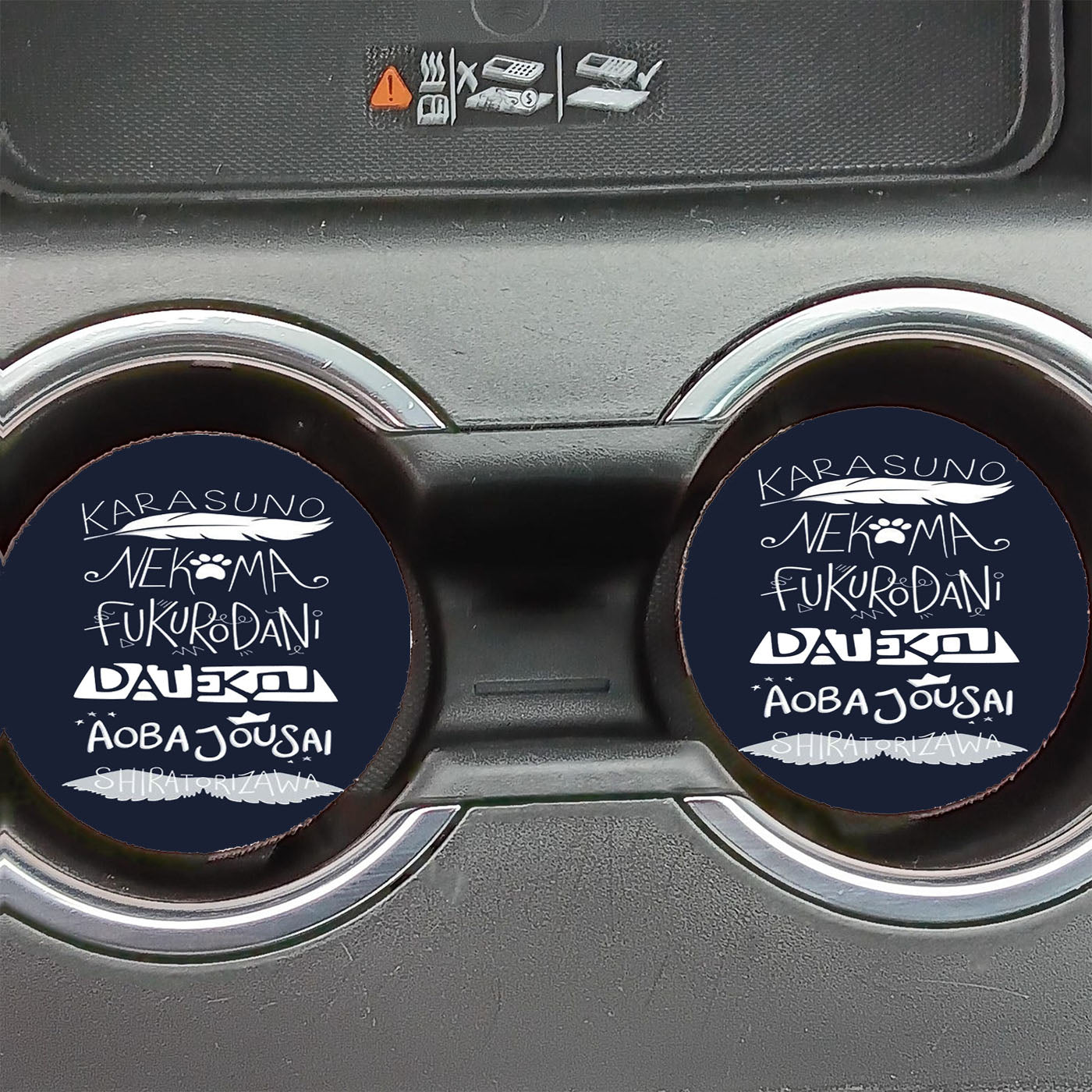 Haikyuu Team Car Coasters