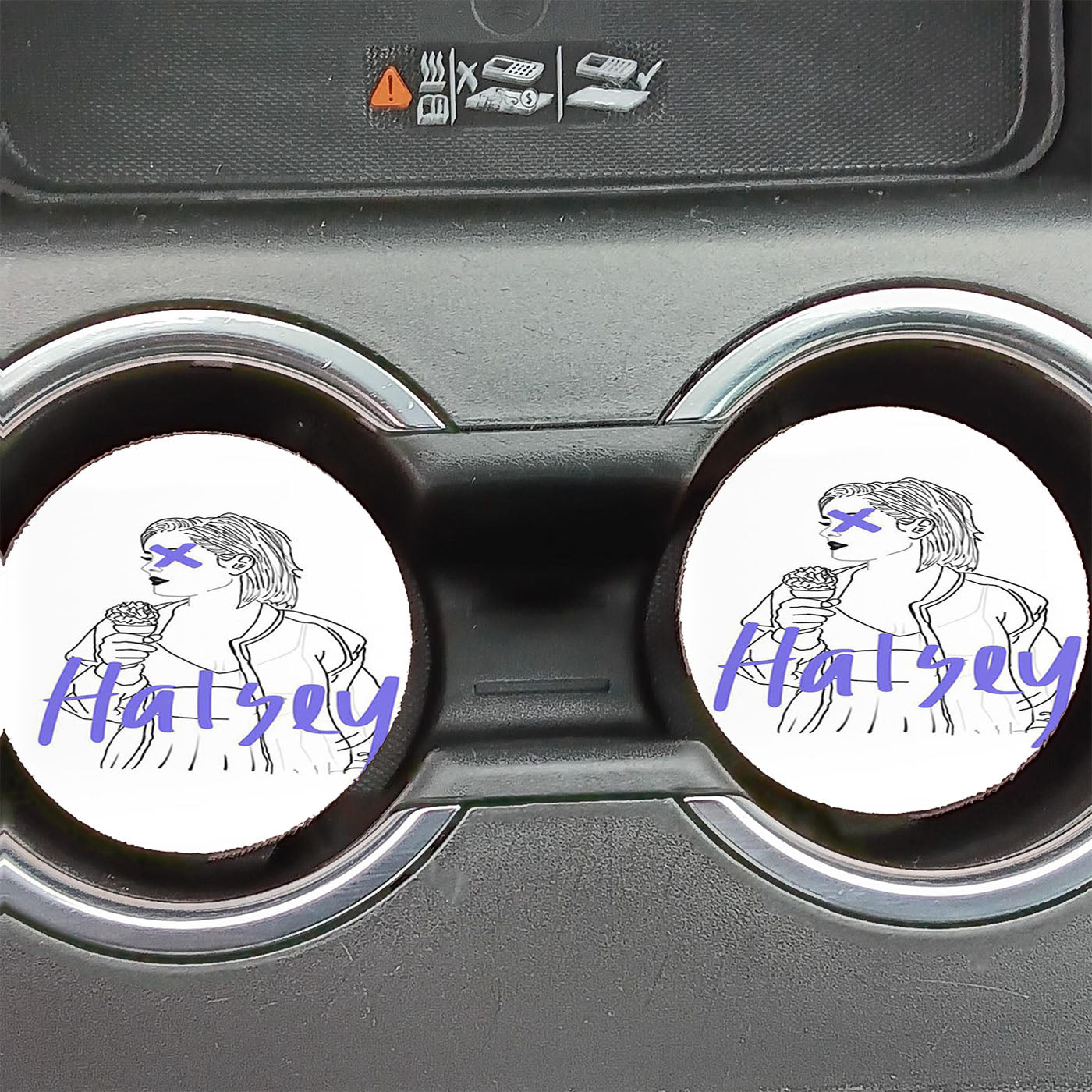 Halsey Simple Art  Car Coasters