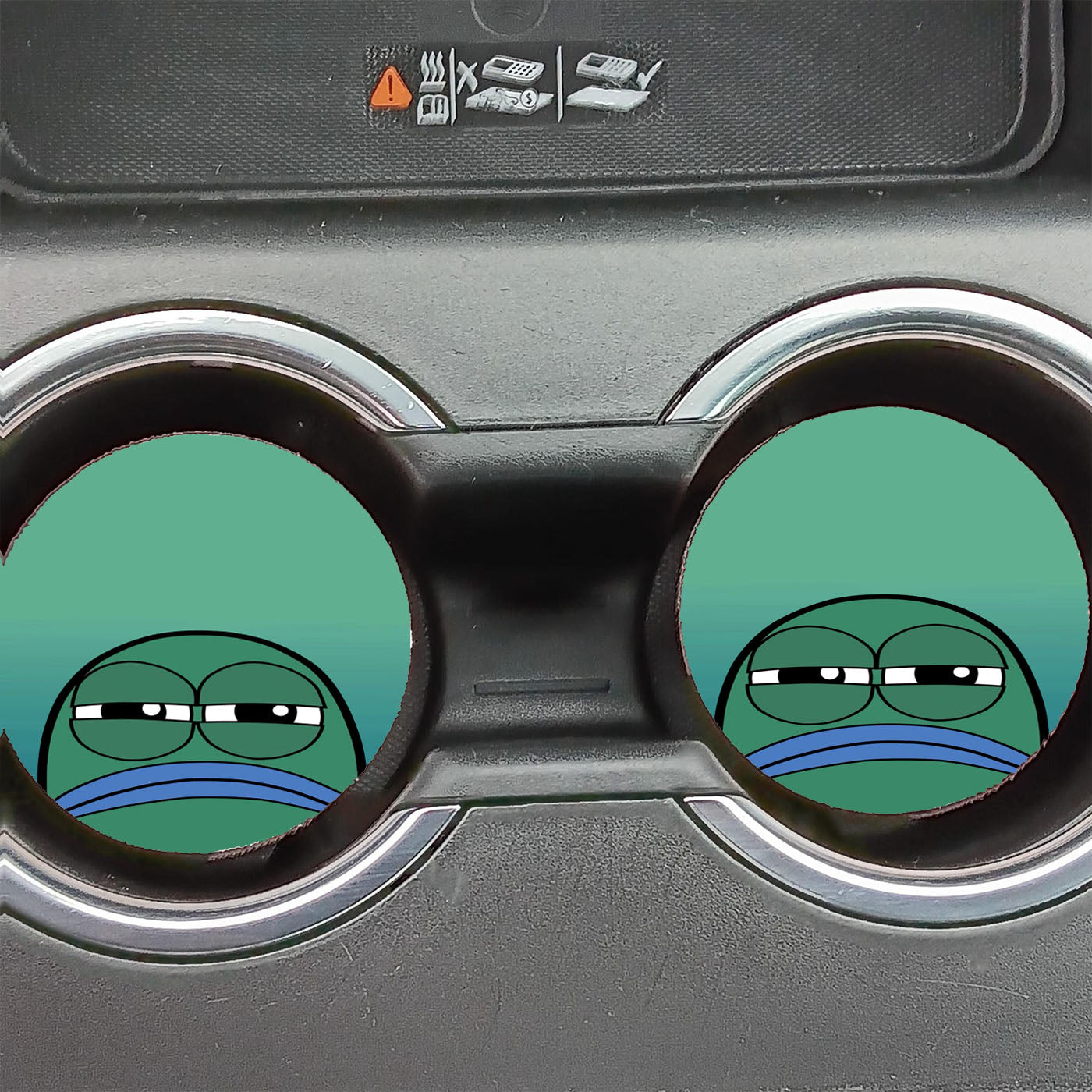 Handsome Squidward Wallpaper Car Coasters