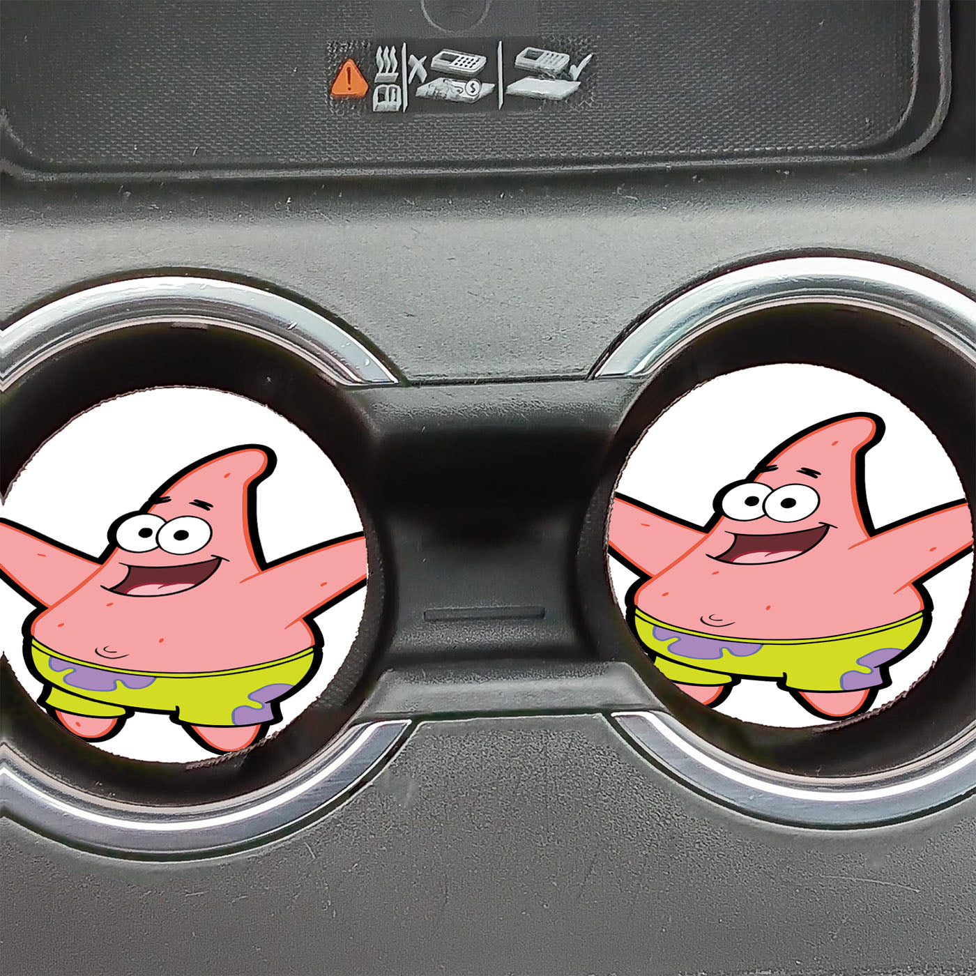 Happy Face Patrick Star Car Coasters