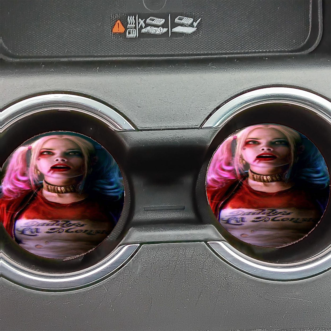Harley Queen Daddy Lil Monster Car Coasters