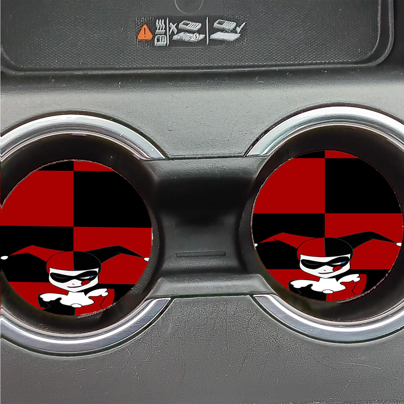 Harley Queen Minimalist Car Coasters