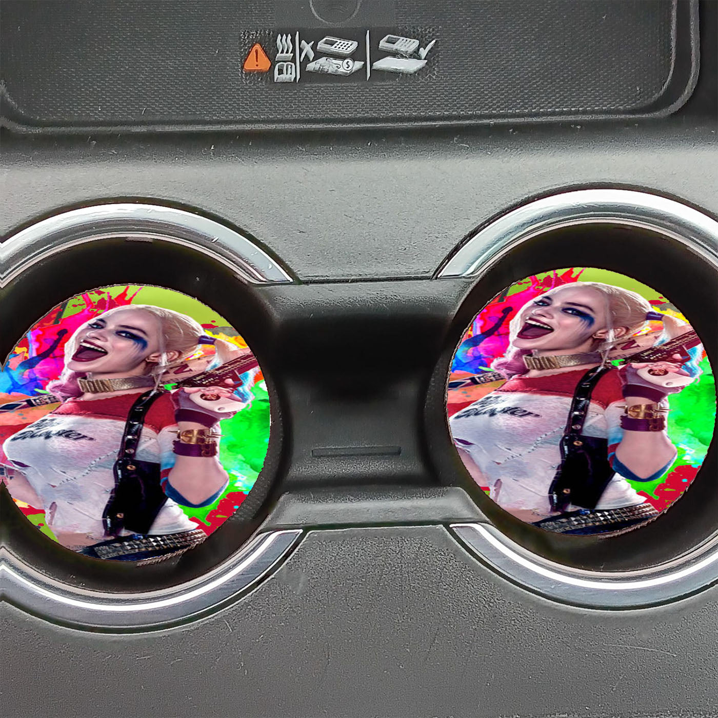 Harley Queen Pop Art Suicide Squad Car Coasters